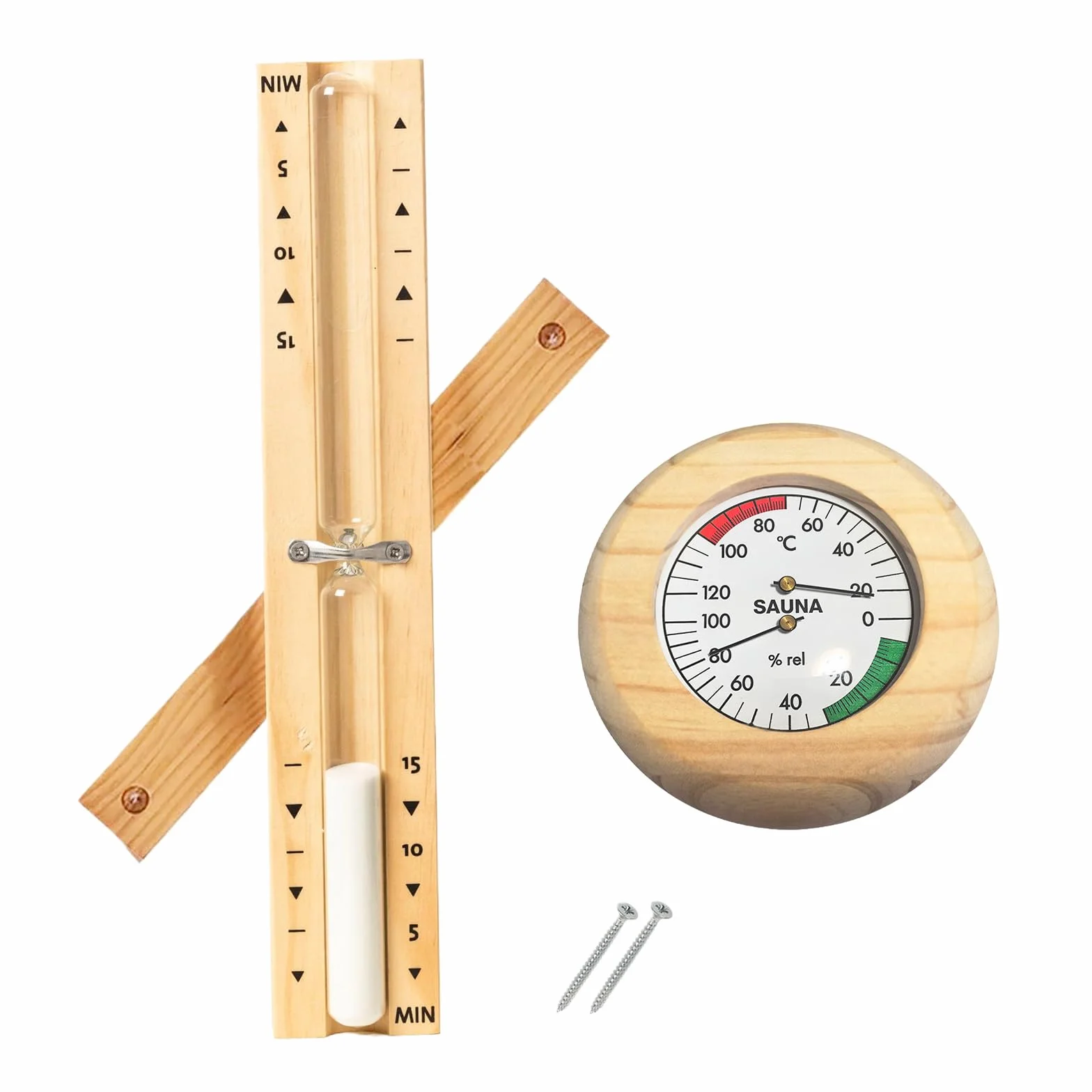 Termometri per sauna digitale 15 minuti legno 20-100°C montaggio a parete