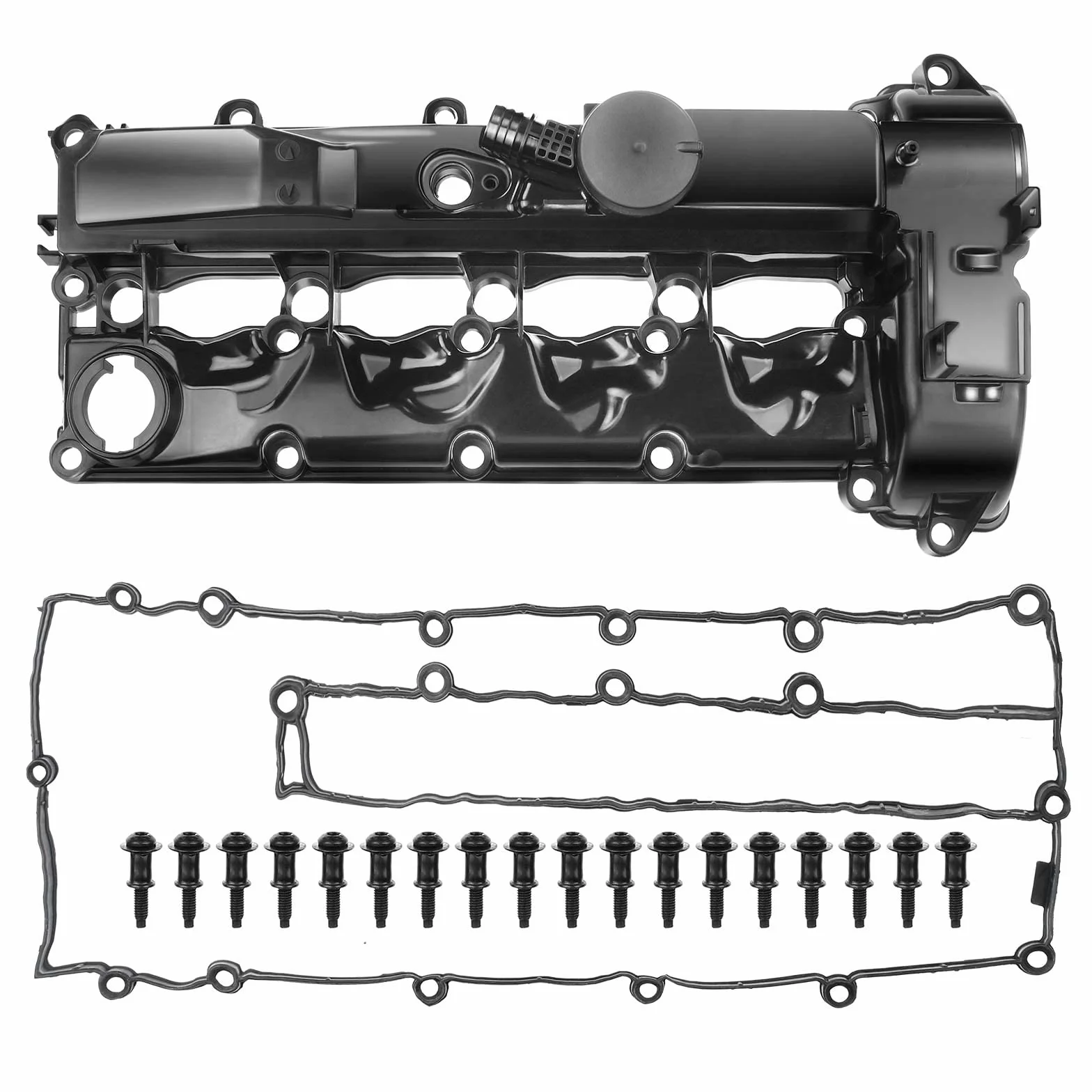 Frankberg Coperchio testata Cilindro Coperchio valvole Compatibile con GLK-Class X204 2.1L Classe E T-Model S212 2.1L GLC X253 2.1L Classe E W212 2.1L Classe C T-Model S205 2.1L Replace# A6510109714