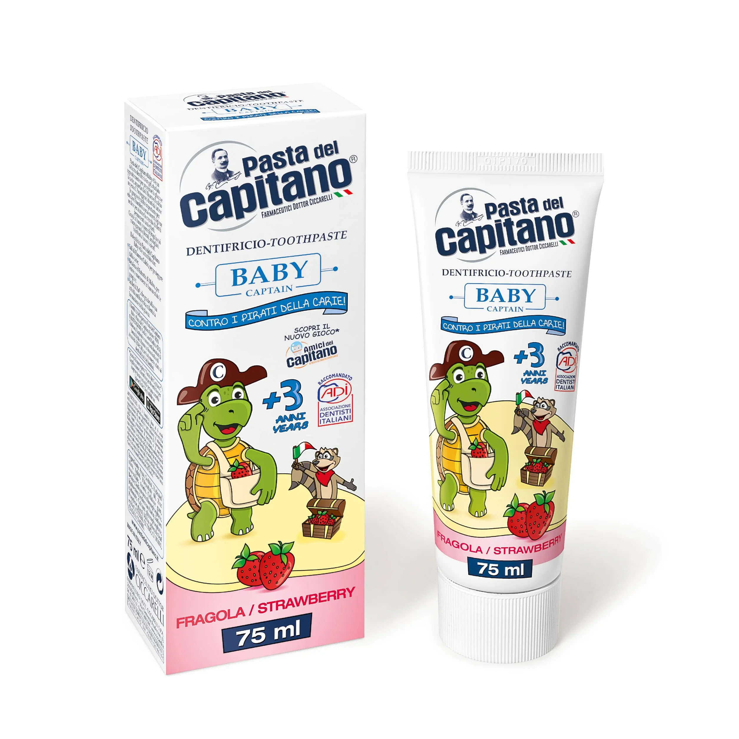 Pasta del Capitano Baby Dentifricio Gusto Fragola 75 ml