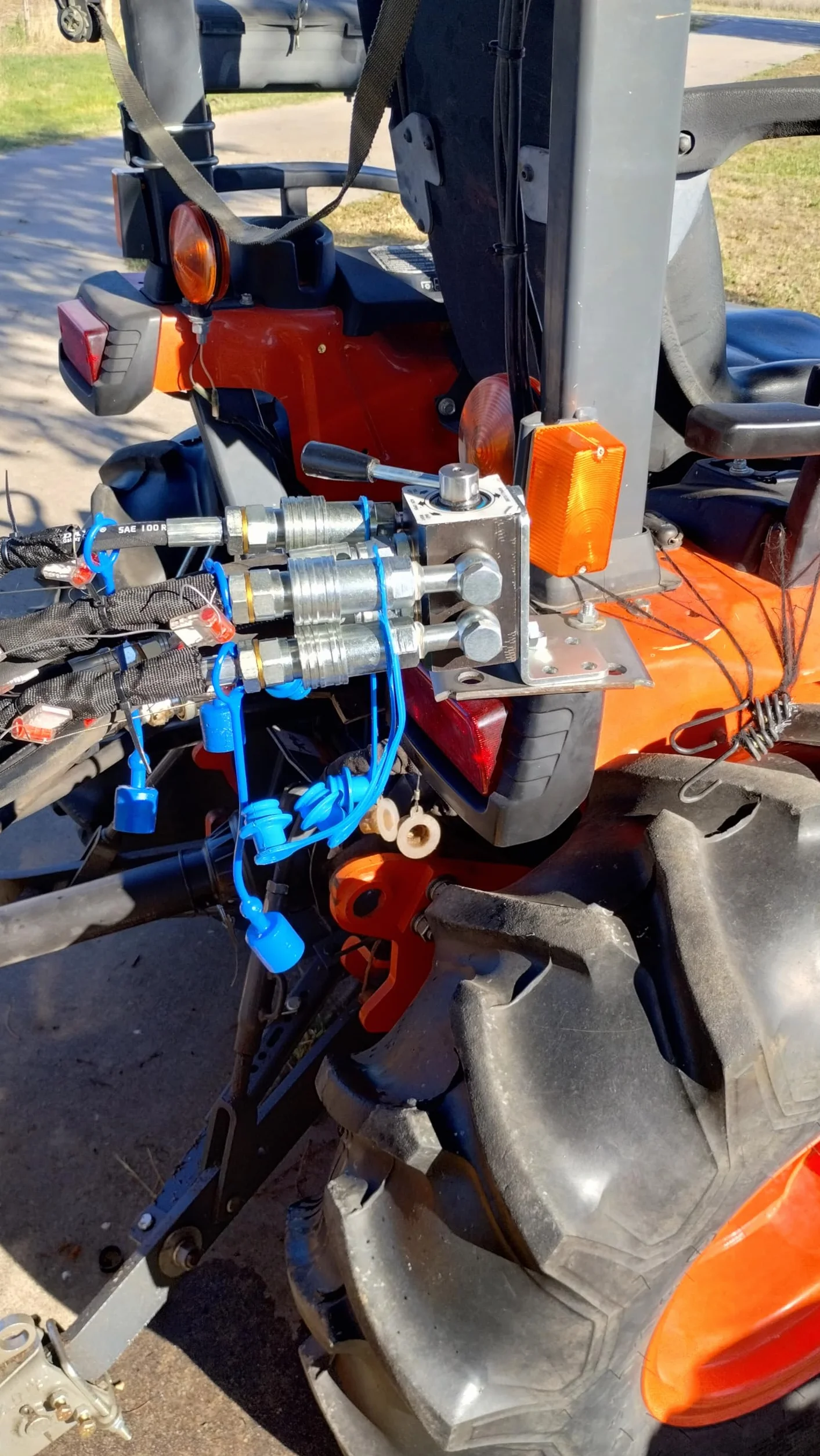 Valvola deviatrice a 6 porte Tractor Remote Manuale, 2 in 4 porte
