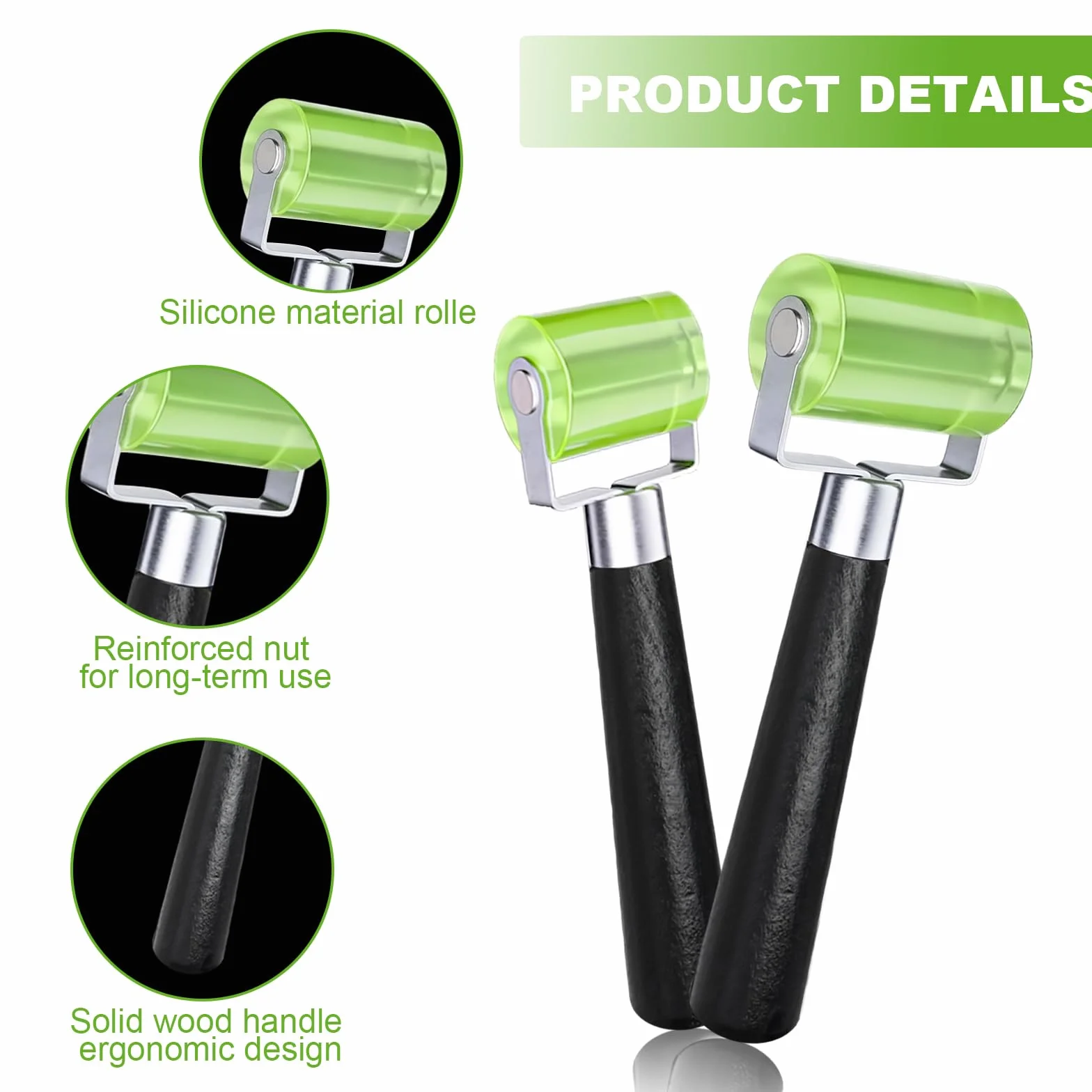 2 Pezzi Rullo a Pressione, Rullo Del Rullo Di Pressione Del, Rullo In Silicone Resistente, Fonoassorbente Rullo Gomma, Rullo Di Pressione Ruota per La Bordatura e La Saldatura di Teloni In PVC