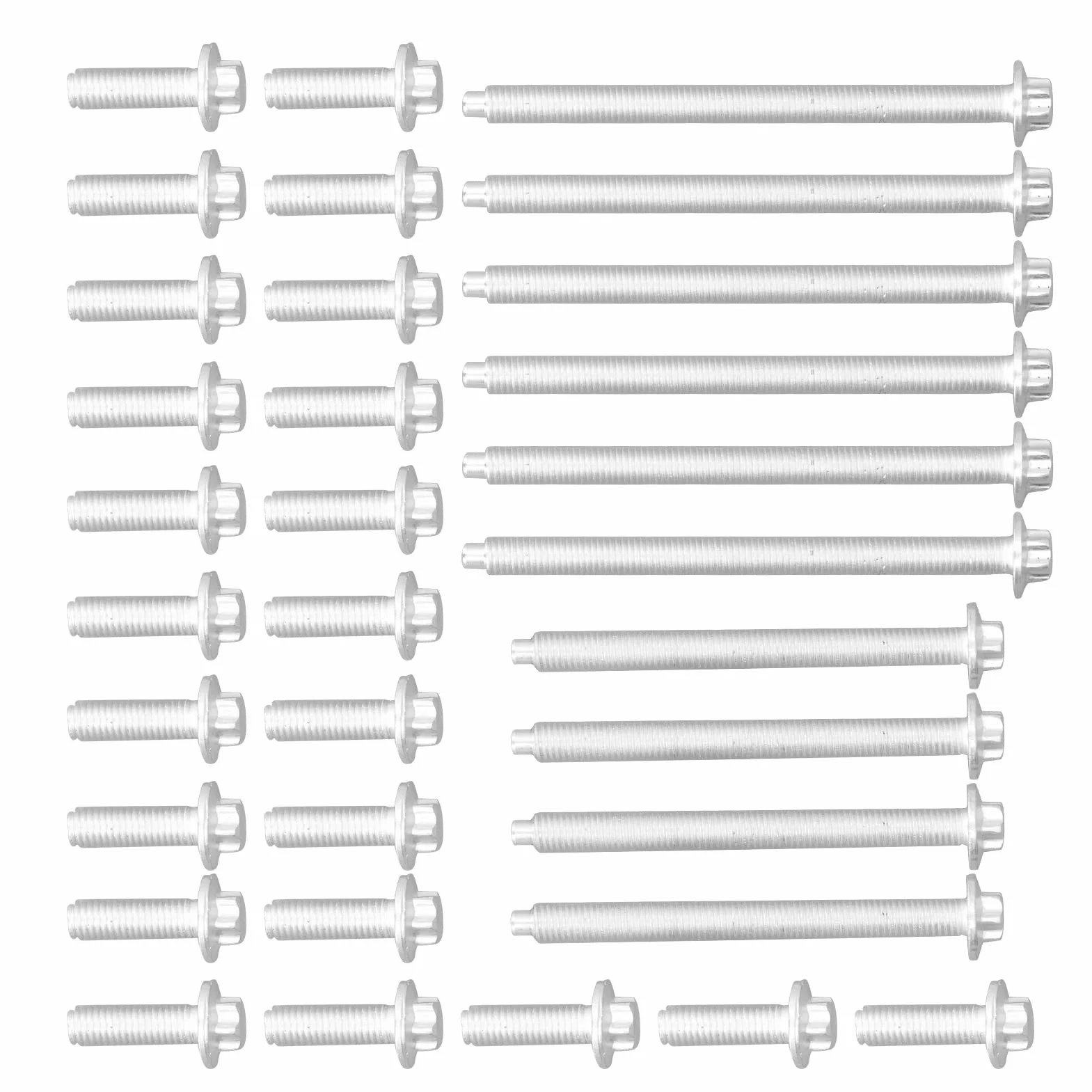 Aluminium Antiruggine Kit Bulloni Coppa Olio Motore 33 Pezzi per E88 E90 E91 E92 F23 F80 F61