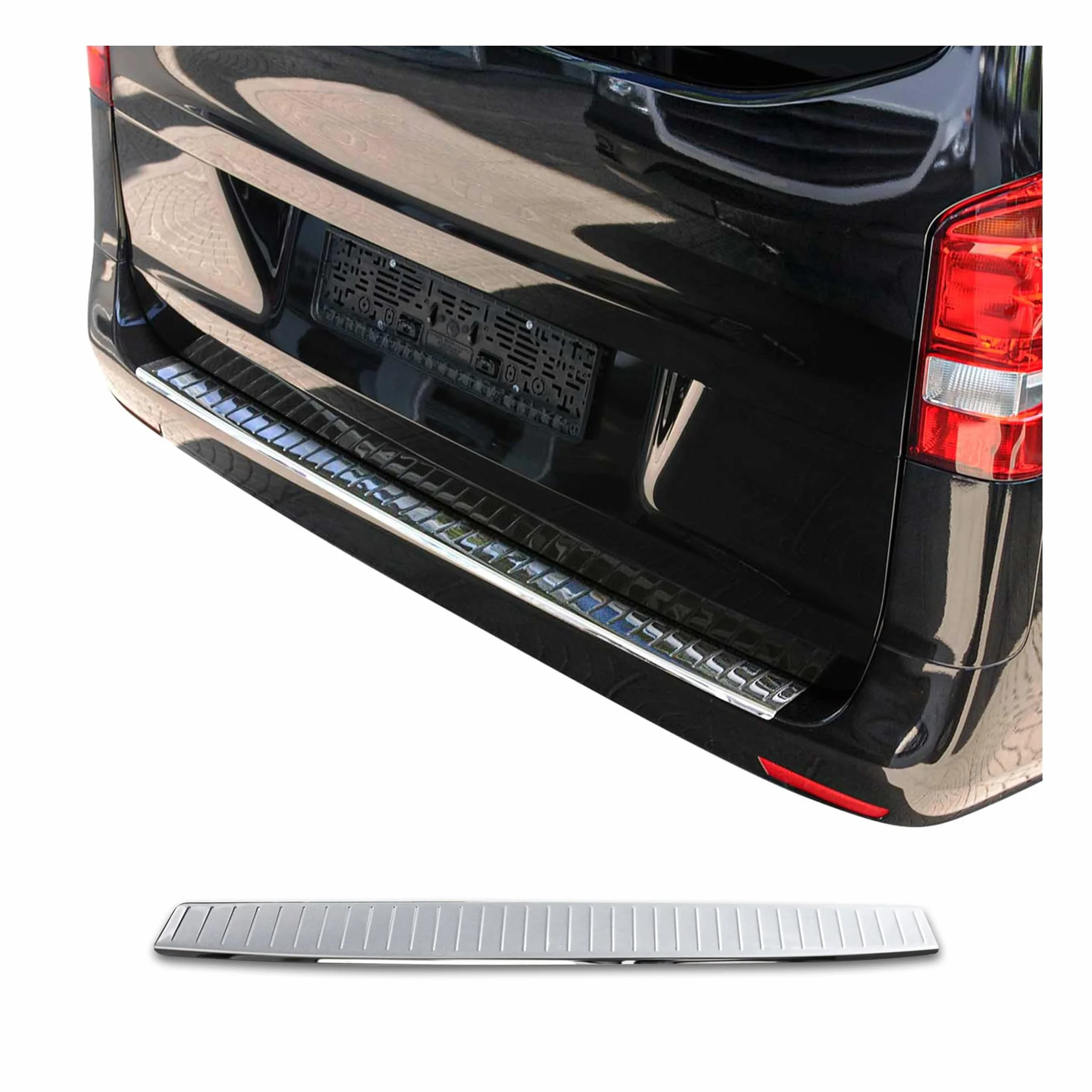 Mercedes Vito W447 classe V, a partire dal 2014, barra trasversale portabagagli in acciaio inox cromato
