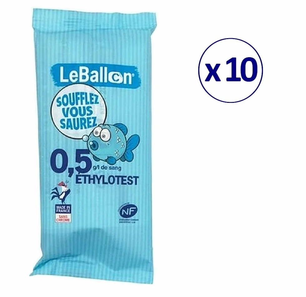 Etilometro Certificato NF X 20702 - Lotto da 10