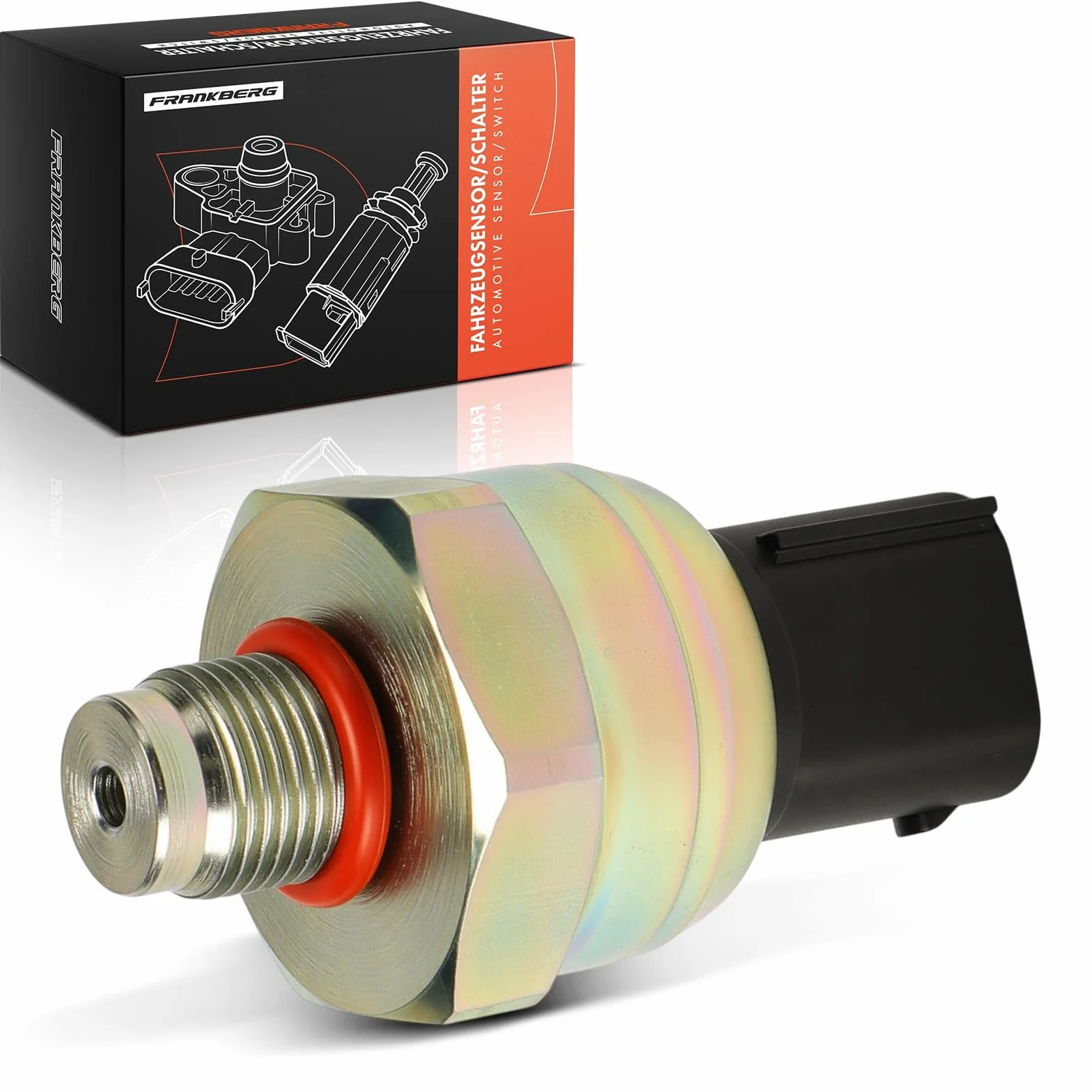 Frankberg Sensore di pressione differenziale 3-Poli Compatibile con Serie 3 Compact E46 Serie 3 Touring E46 Serie 3 E46 Serie 3 Cabriolet E46 Serie 5 E60 Replace# 34521164458
