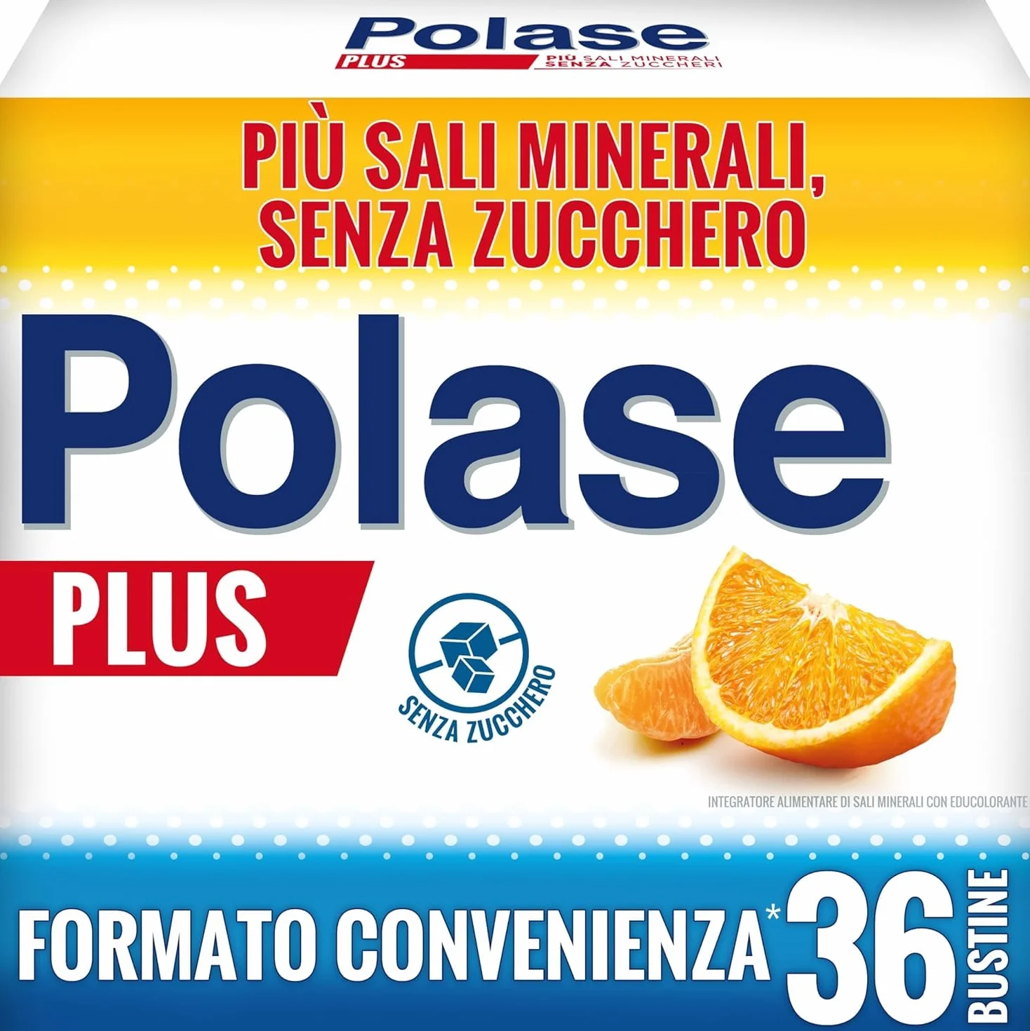 Polase Plus Magnesio Potassio Integratore Sali Minerali Contro Stanchezza Fatica Gusto Arancia Mandarino 36 Bustine