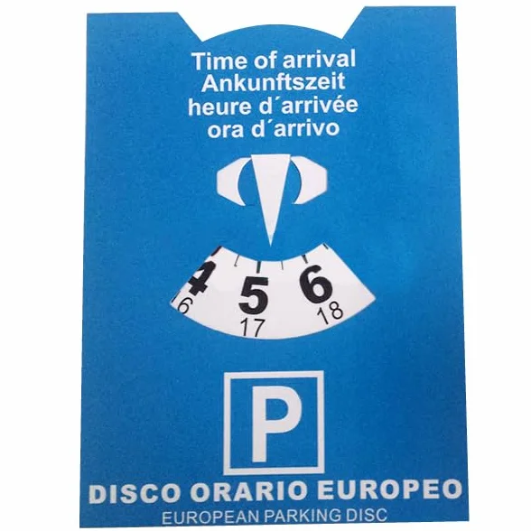 Generico Europeo orario cartoncino Disco Macchina Rigido Auto Camion Camper parcheggio