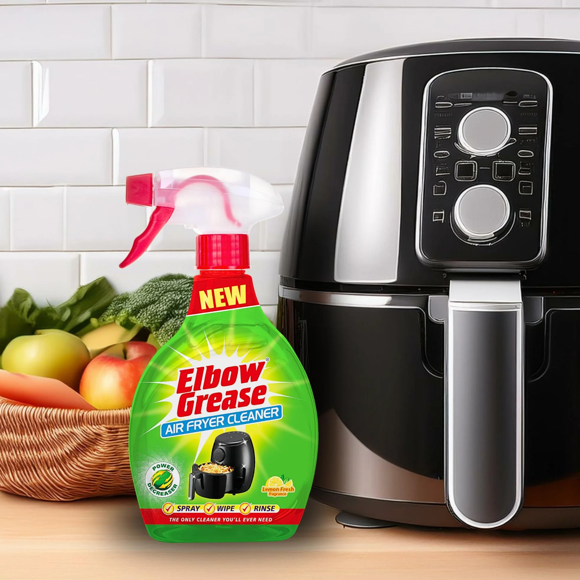 Elbow Grease Detergente per friggitrice ad aria al limone 500 ml