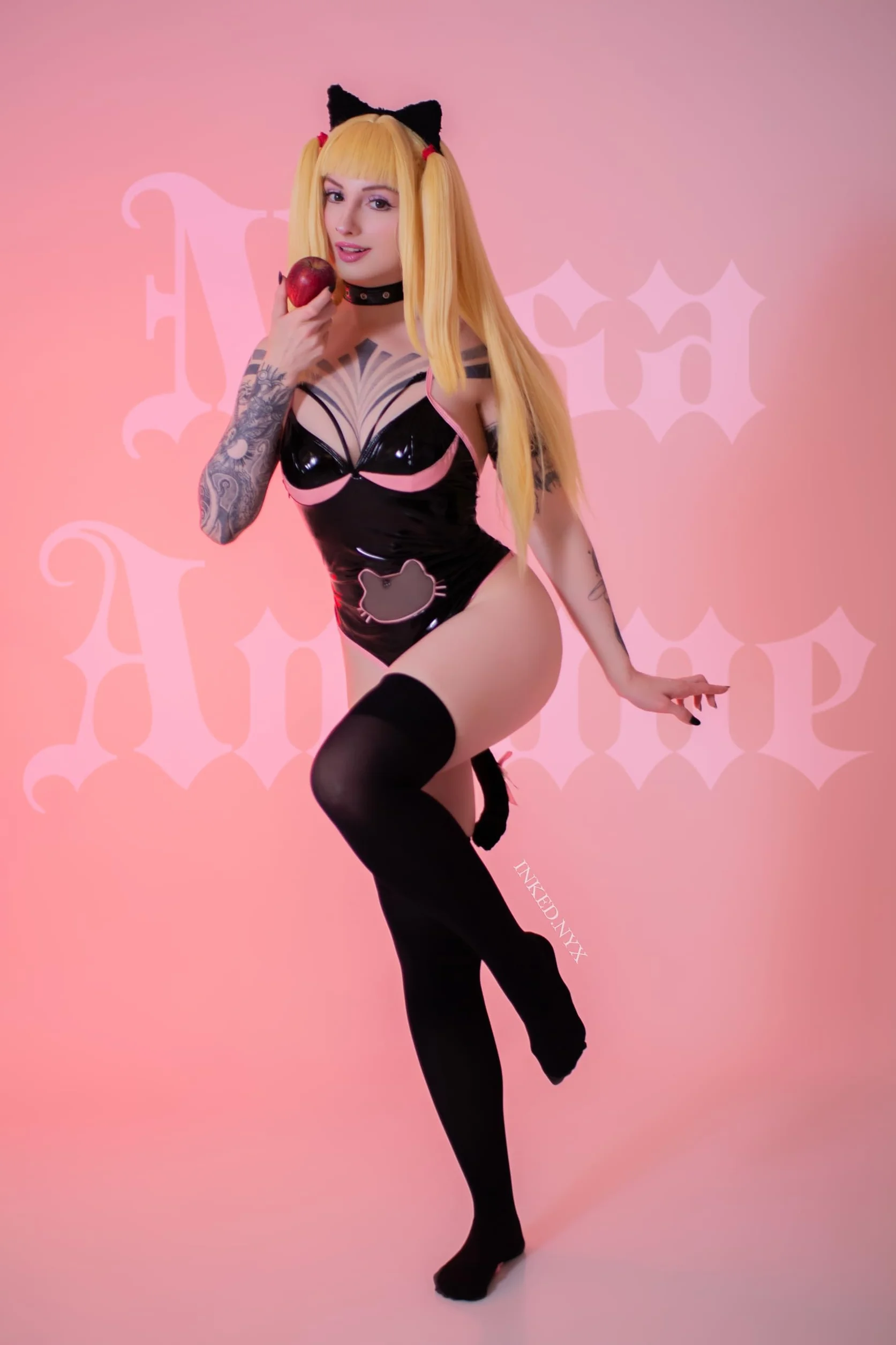 KORURACLUB Body Sexy per Gatti Cosplay Donne Halloween Lingerie Nero L