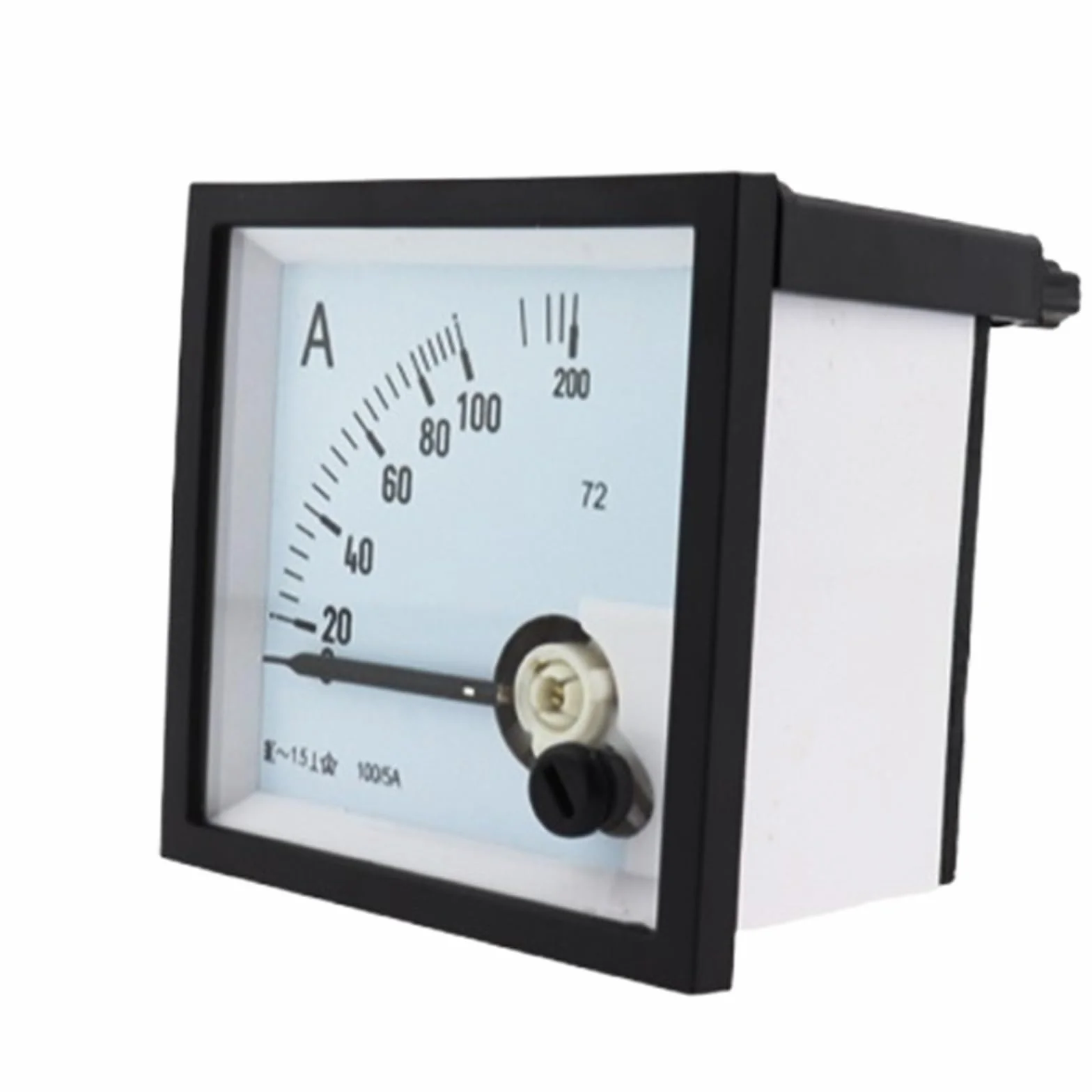 1 pz SQ-72 puntatore 72 * 72 mm amperometro CA 1A 2A 3A 5A 10A 15A 20A 30A 50A 100A 150A SQ-72 serie misuratore AMP analogico 72x72 mm dimensioni CZ-72(10A)