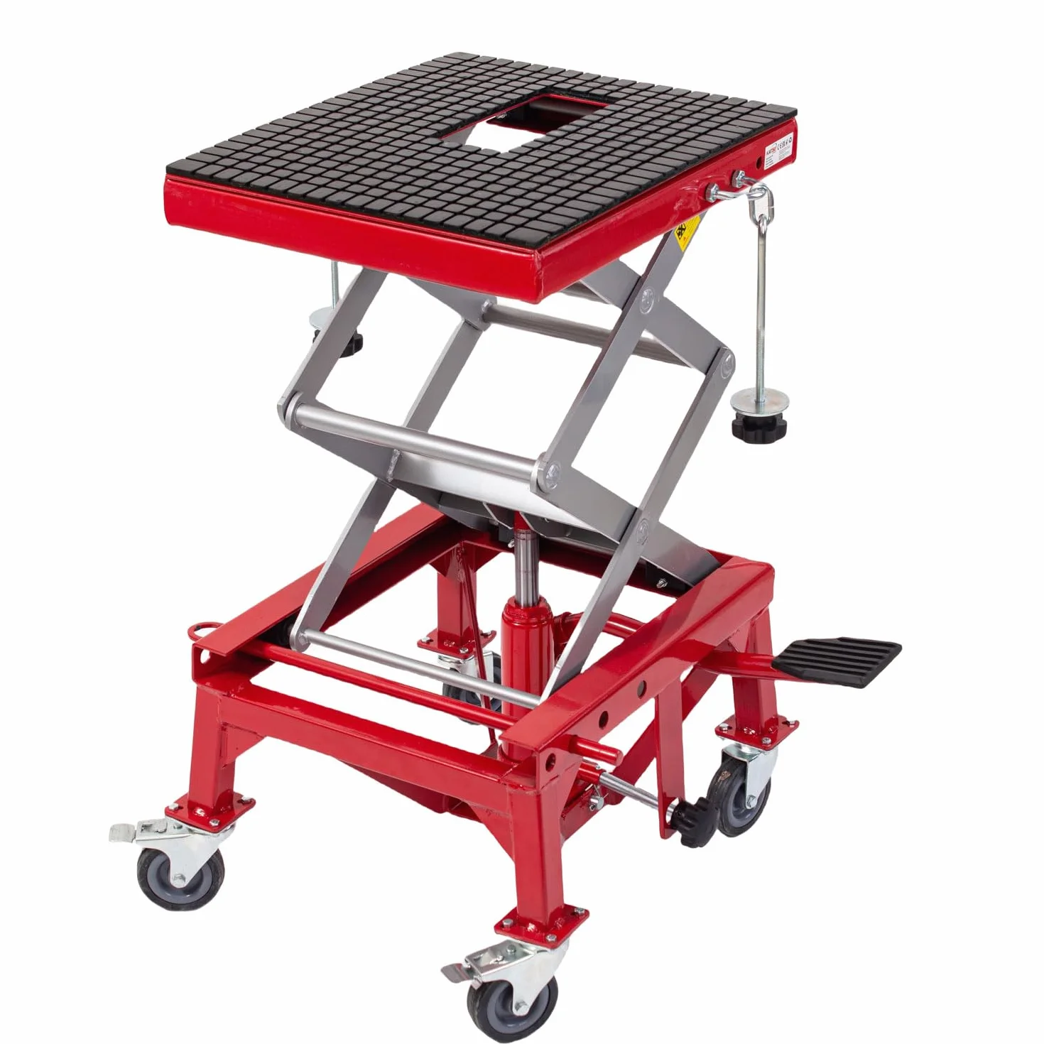 KATSU Tools Cavalletto Idraulico Alzamoto con Ruote, 135 kg