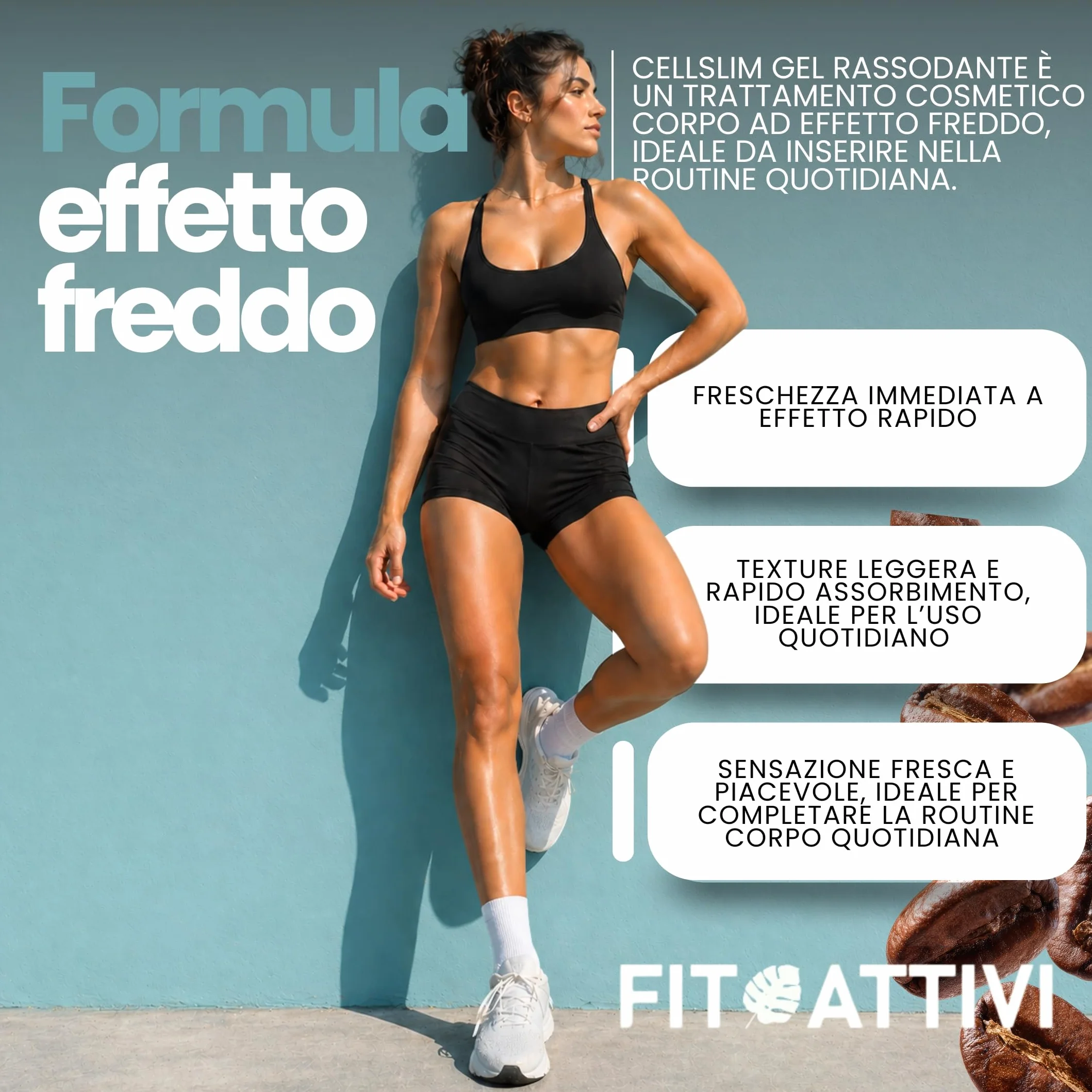 Crema Anticellulite Forte Rassodante Tonificante Effetto Freddo 550ml z Caffeiną, Mentolem i Fosfatidilcoliną, do Nóg, Pośladków i Brzucha