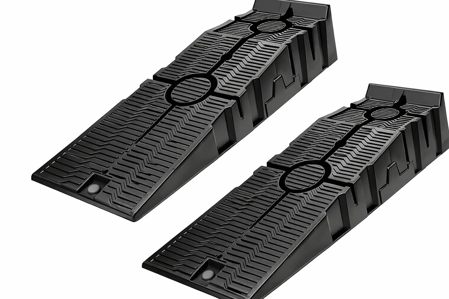 KATSU Rampas de Plástico para Coche, Desmontables de Peso Ligero, Capacidad de 5 Toneladas 1 Par para Vehículos Servicio de Coche de Garaje 161914