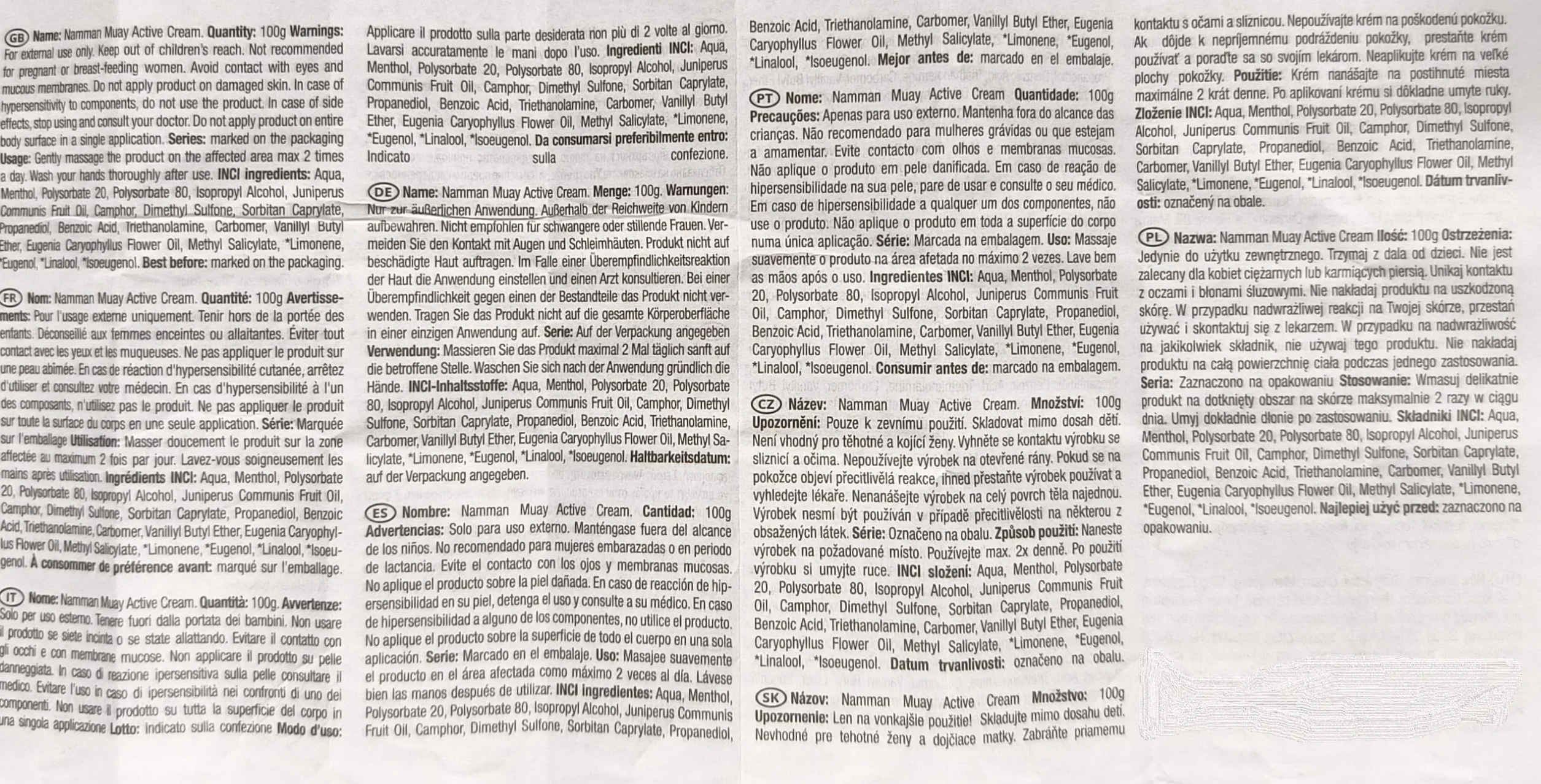 CremaMuay sollievo per muscoli e articolazioni 100 grammi