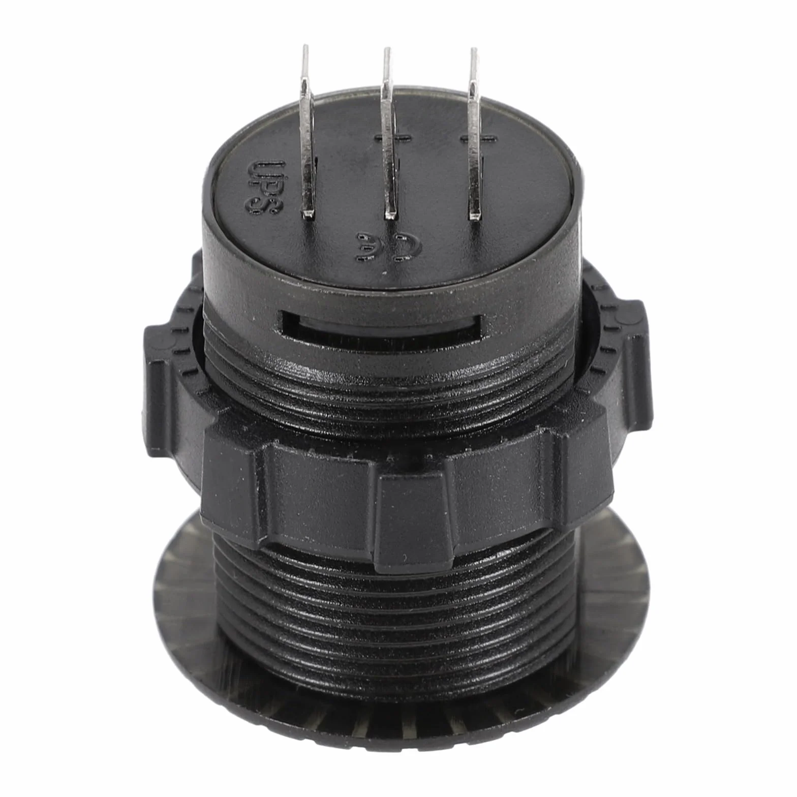 Pannello orologio digitale per auto e barca 12 V-24 V, display a LED con illuminazione verde, tensione DC 12-24 Volt, foro di montaggio da 28 mm, nero