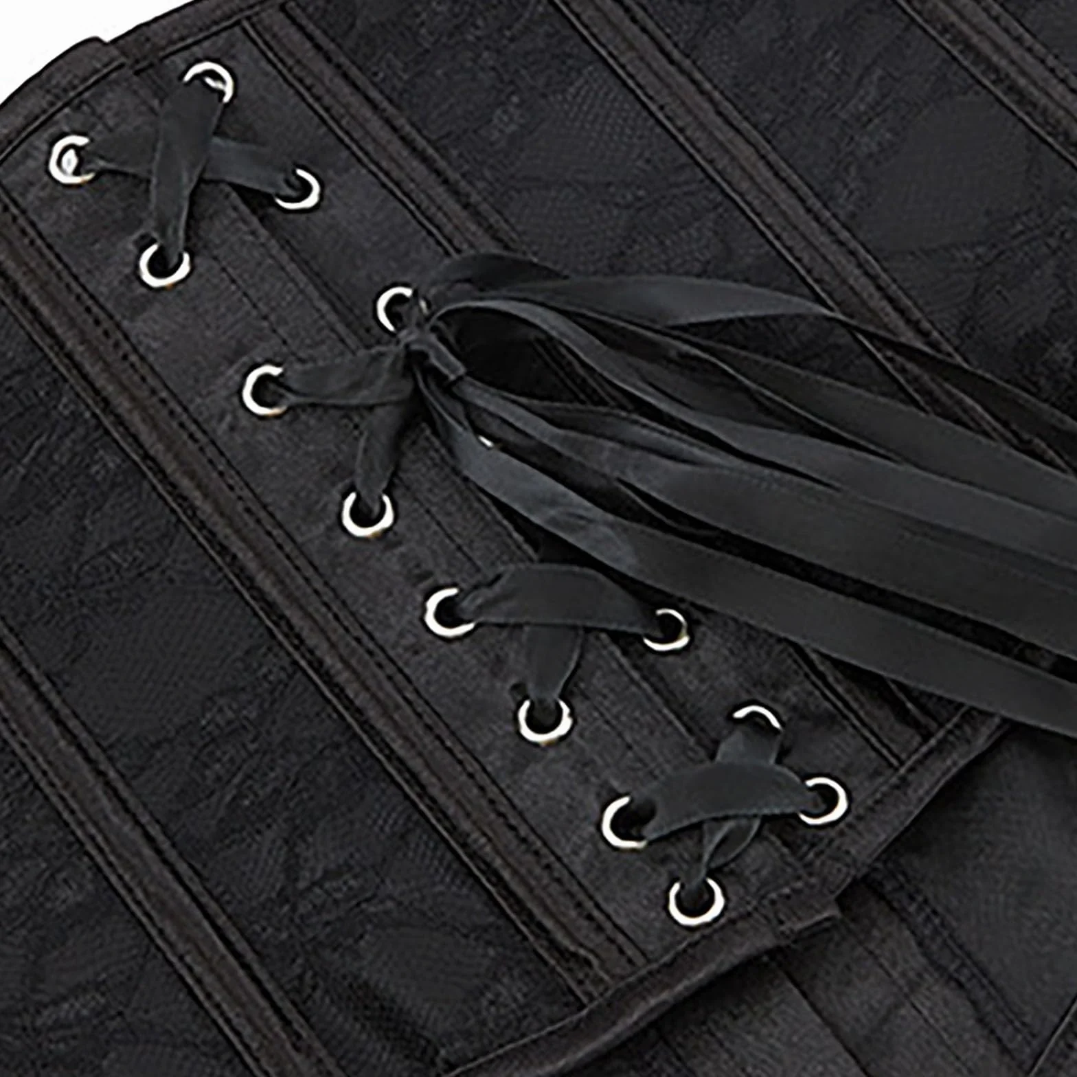 Fascia snellente corsetto donna Nero XL per outfit casual festival