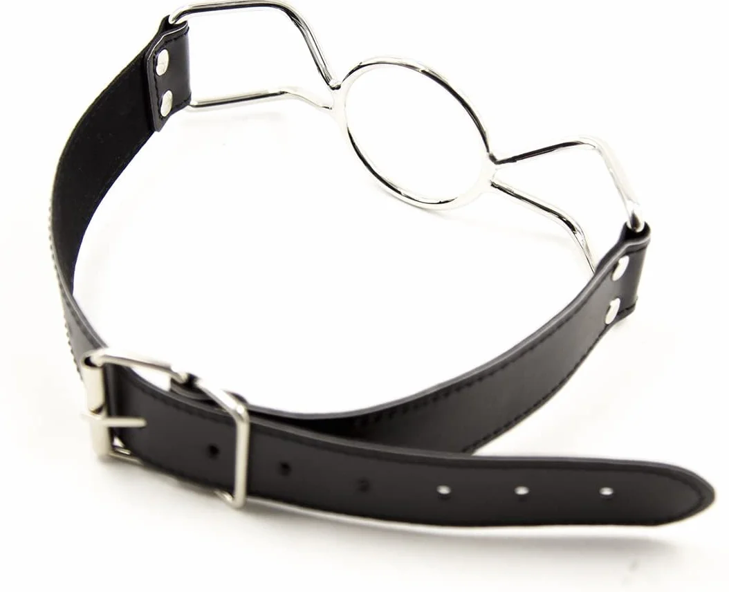 Bavaglio a Ragno in Acciaio Inox Ø3,2cm con Anello O Gag Orale BDSM per Adulti