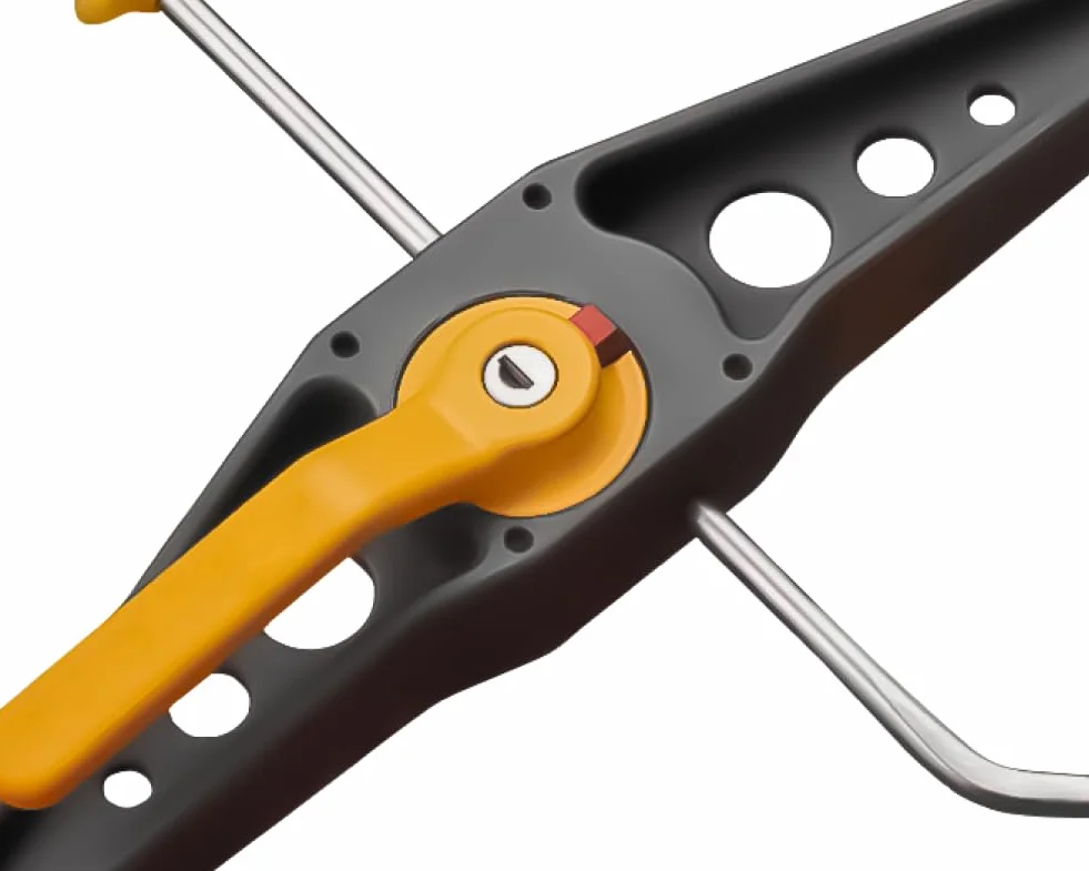 DAKEN SafeClamp - Morsetti per il fissaggio di scale sui portapacchi dell'auto, confezione da 1