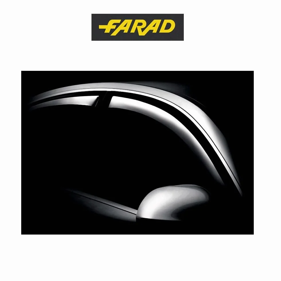 COMPATIBILE CON FIAT 500 3P 16 in poi 12.809 DEFLETTORE ARIA ANTIVENTO PER VETRO AUTO (2 PEZZI) COPPIA DI DEFLETTORI ANTERIORI PER PIOGGIA E VENTO FARAD