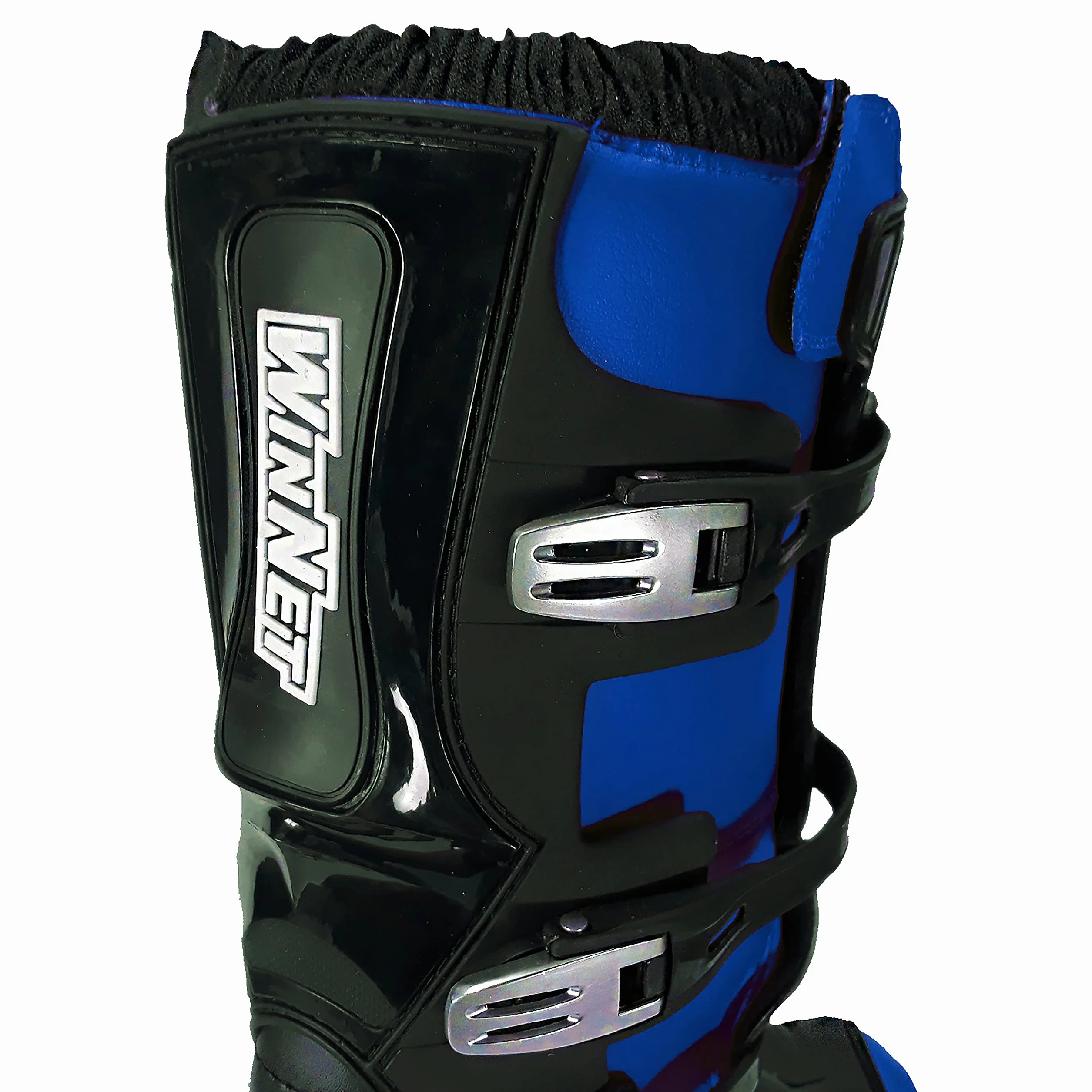 Stivali per moto da cross enduro fuoristrada quad (43 EU, Blu)