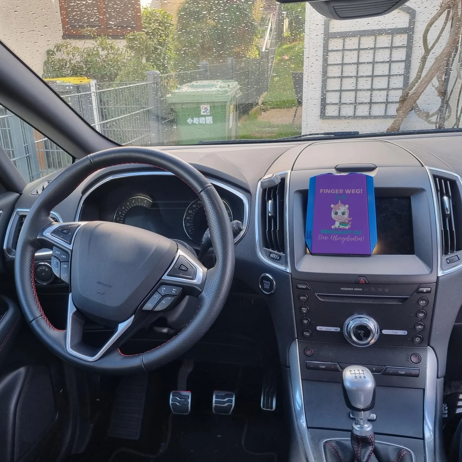 Disco di parcheggio unicorno con raschietto per ghiaccio decorazione auto