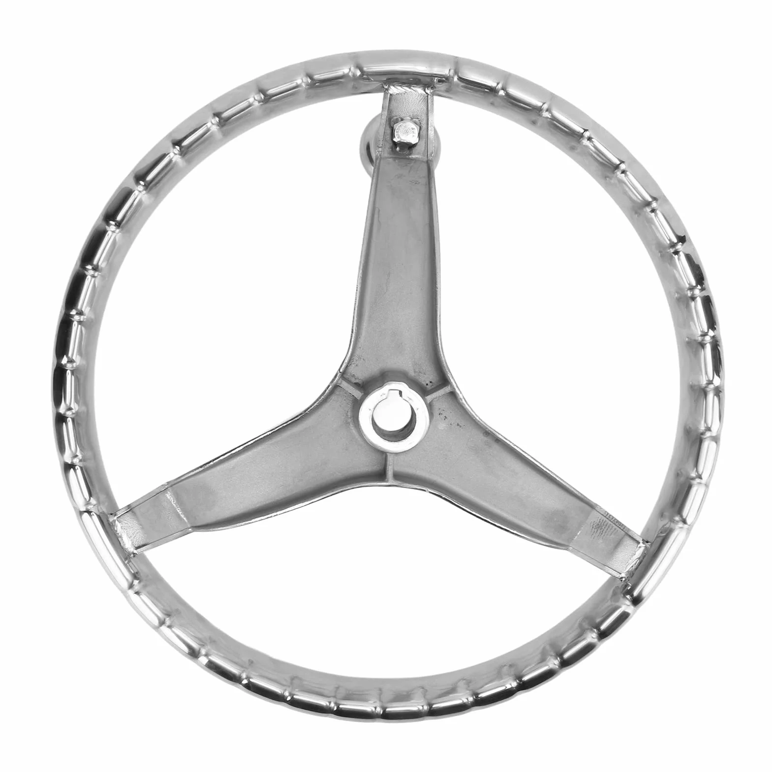 Volante per Barca in Acciaio Inossidabile a 3 Razze Hardware Marino Resistente Alle Intemperie