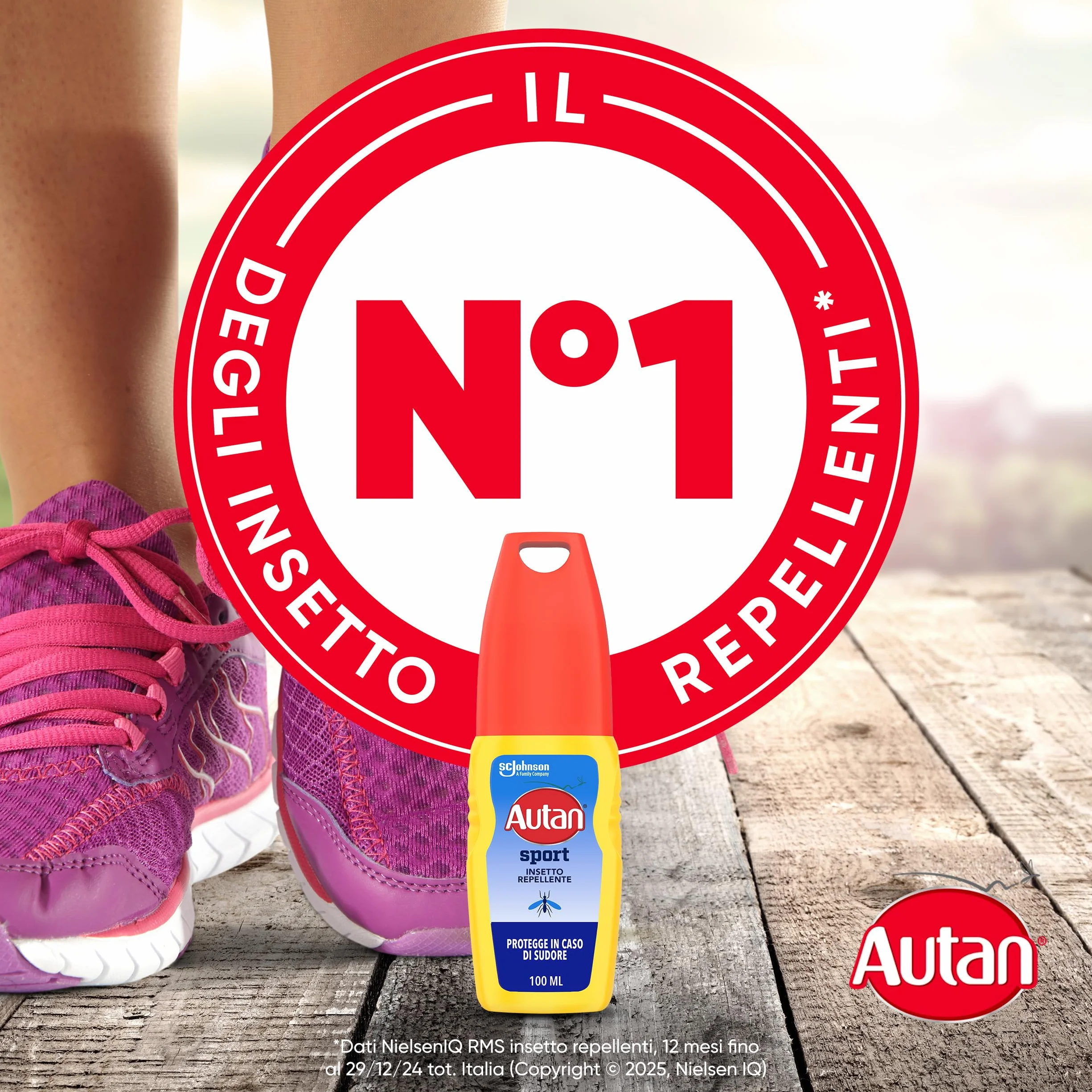 Autan Sport Vapo Spray Antizanzare Repellente 100ml 8 ore Protezione
