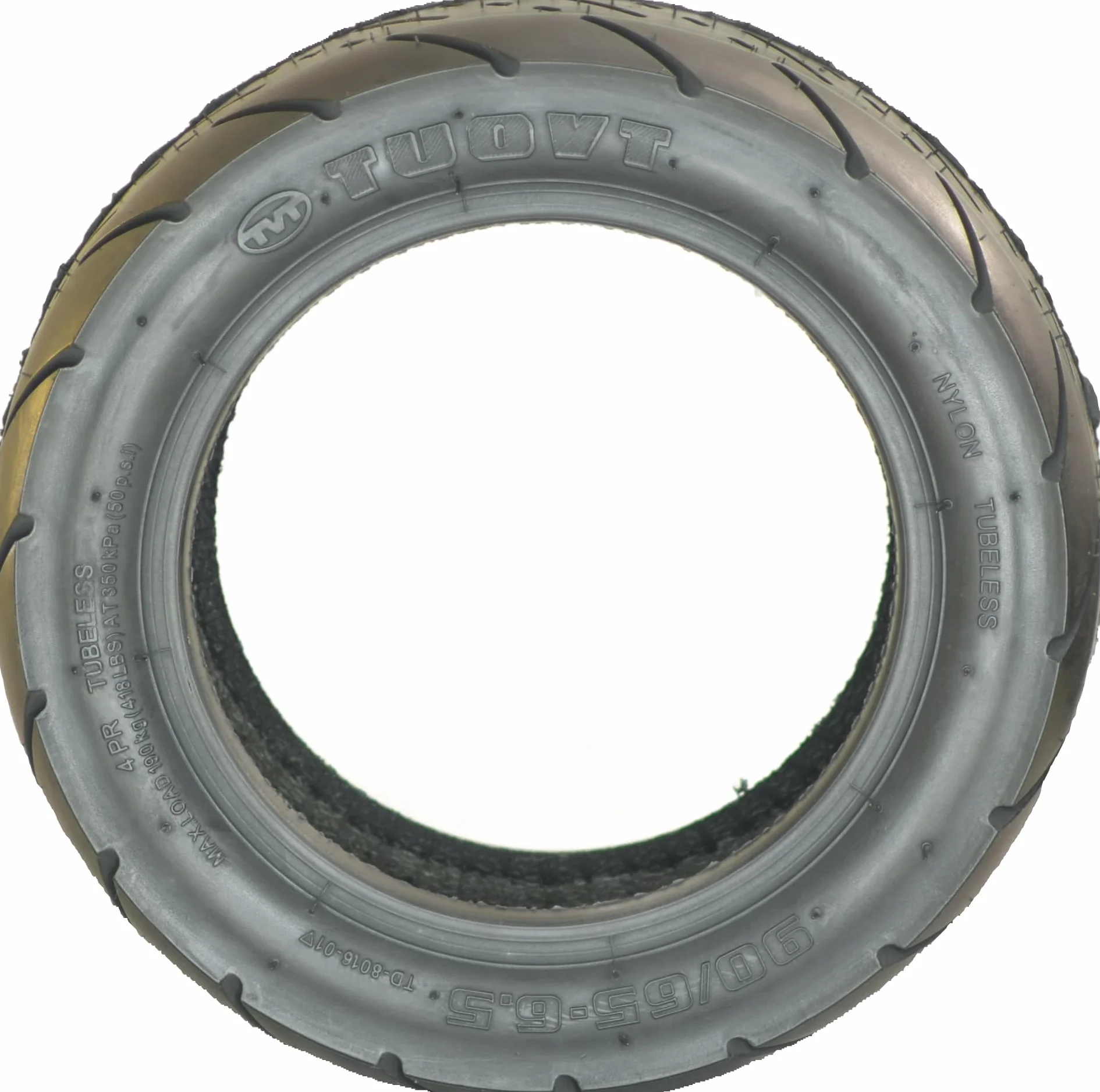 Pneumatico per monopattino elettrico RiuScooter, 90/65-6,5 pollici, nero compatibile con Kukirin