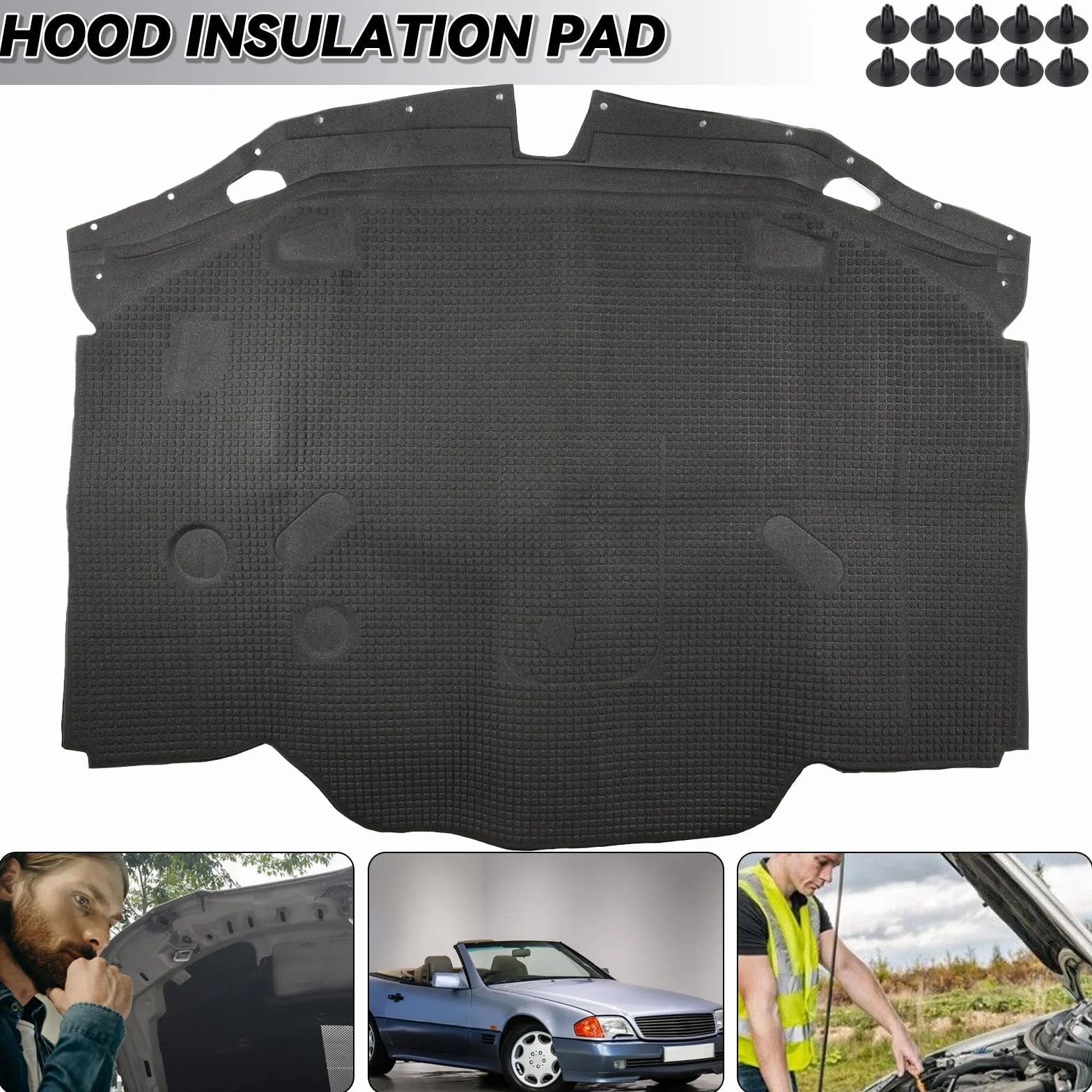 Tappeto Isolamento Acustico Cofano Mercedes-Benz R129
