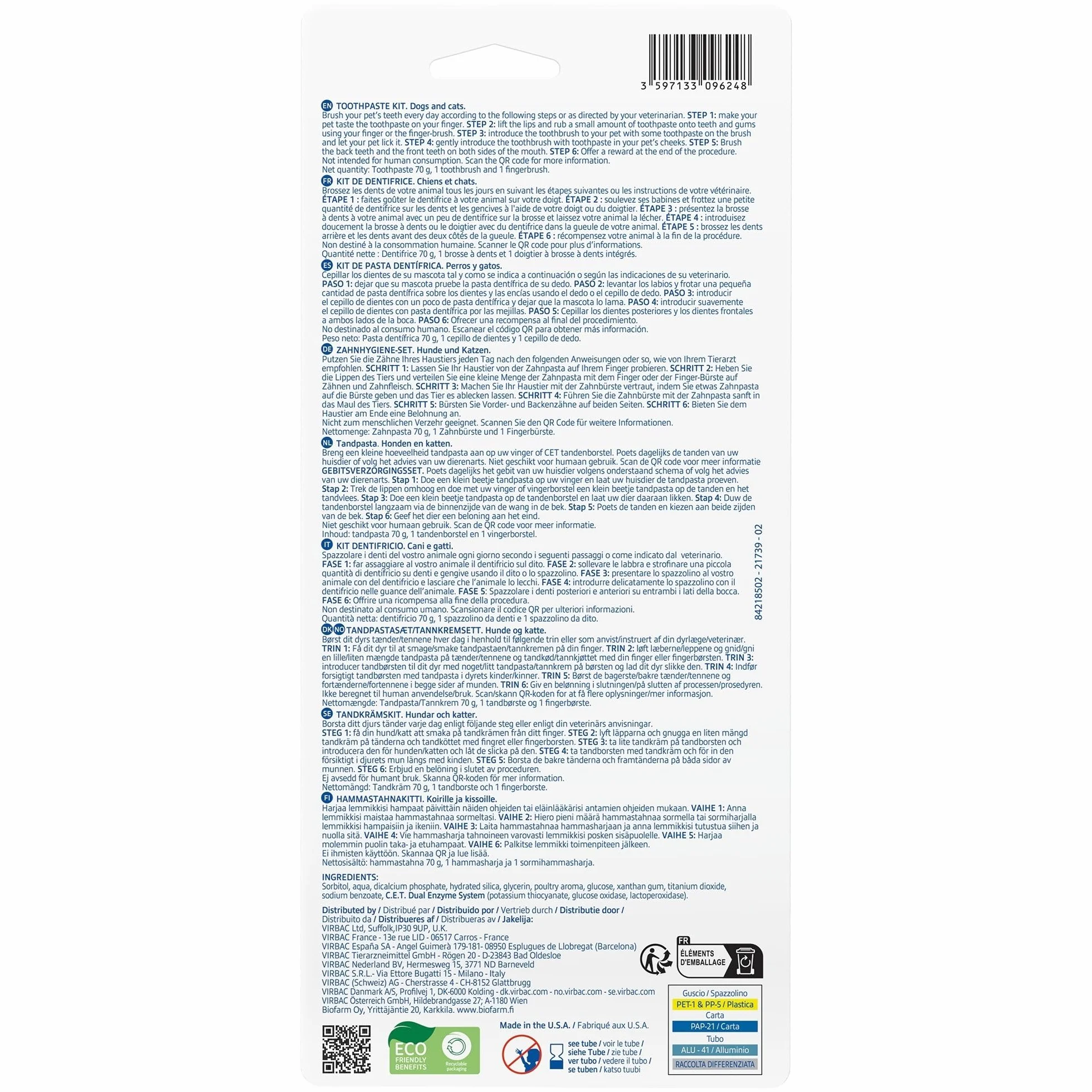 C.E.T. Dentifricio Enzimatico 70g Kit con Spazzolino