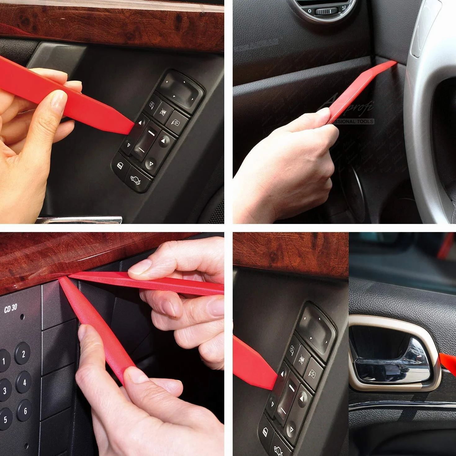 Strumento di Rimozione Auto Kit Utensile Smontaggio Pannello Porta Radio Cruscotto Cunei Plastica
