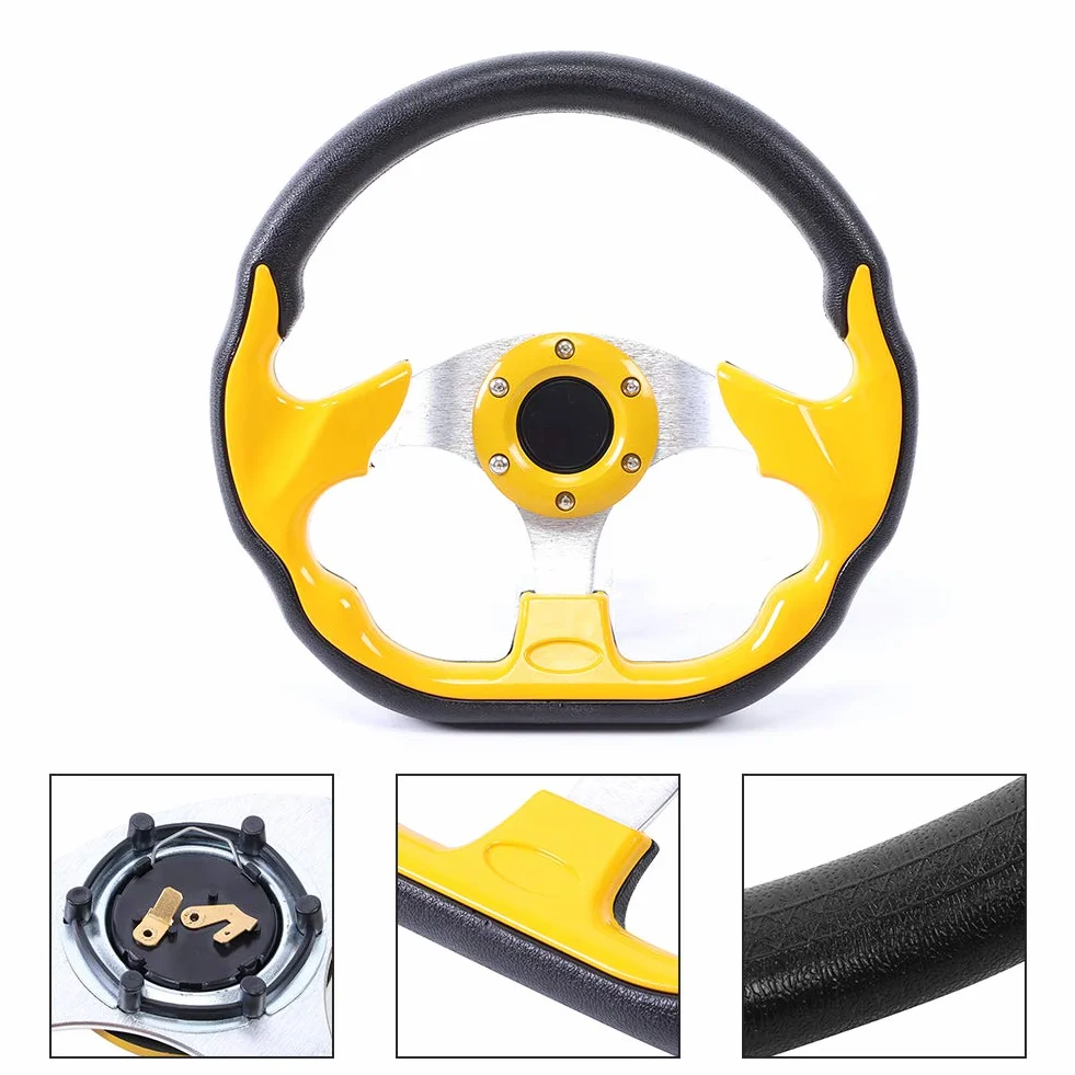 Volante da Volante da 12,5 Pollici in Fibra di Carbonio per Auto Sportiva da con Accessorio Universale per Pulsante Clacson