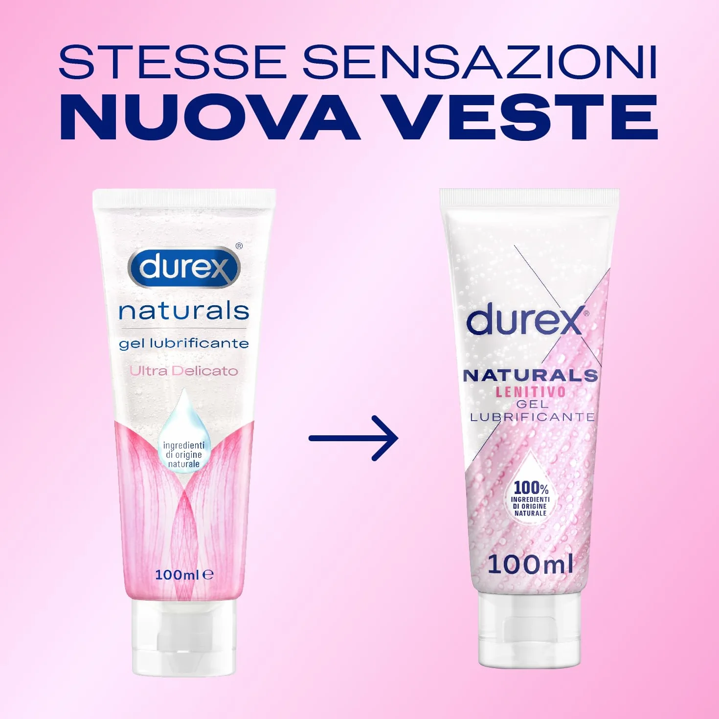Durex Naturals Lenitivo Lubrificante Intimo Gel 100 ml Aloe Vera