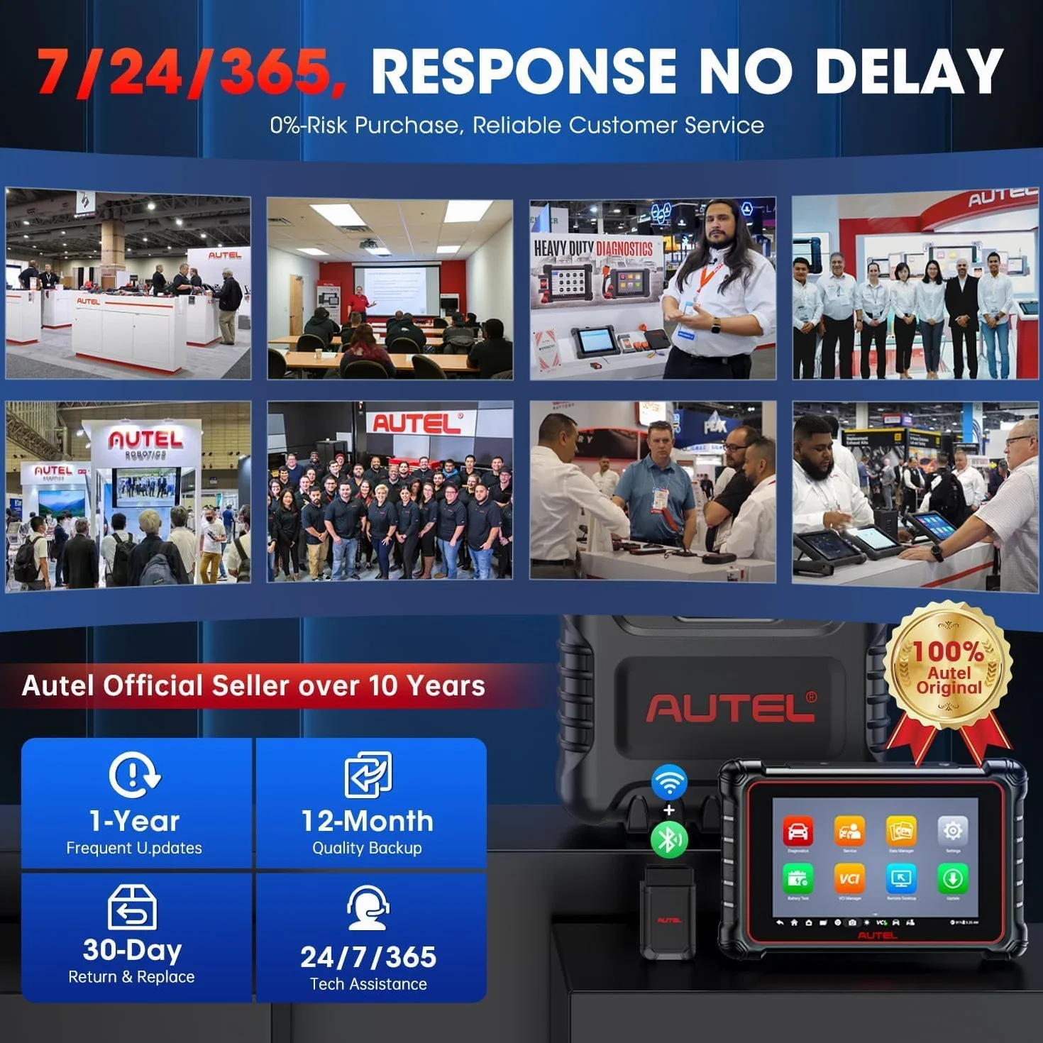 Autel MaxiCOM MK900BT OBD2 Diagnostica 2026 MK900-BT Bidirezionale Scanner CANFD DOIP OS11