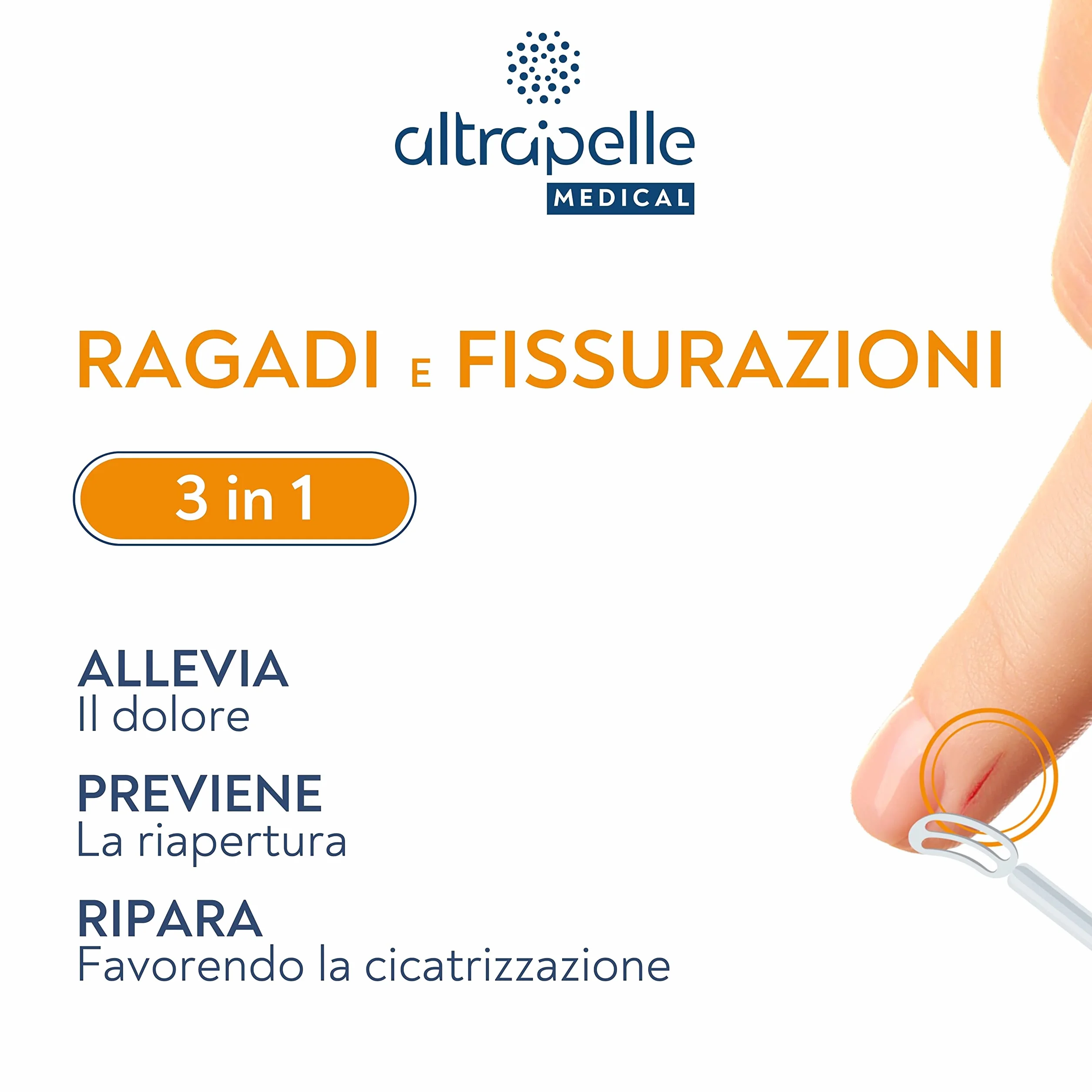 Altrapelle Medical Cerotto Liquido per Ragadi e Fissurazioni Mani e Piedi, 7 ml