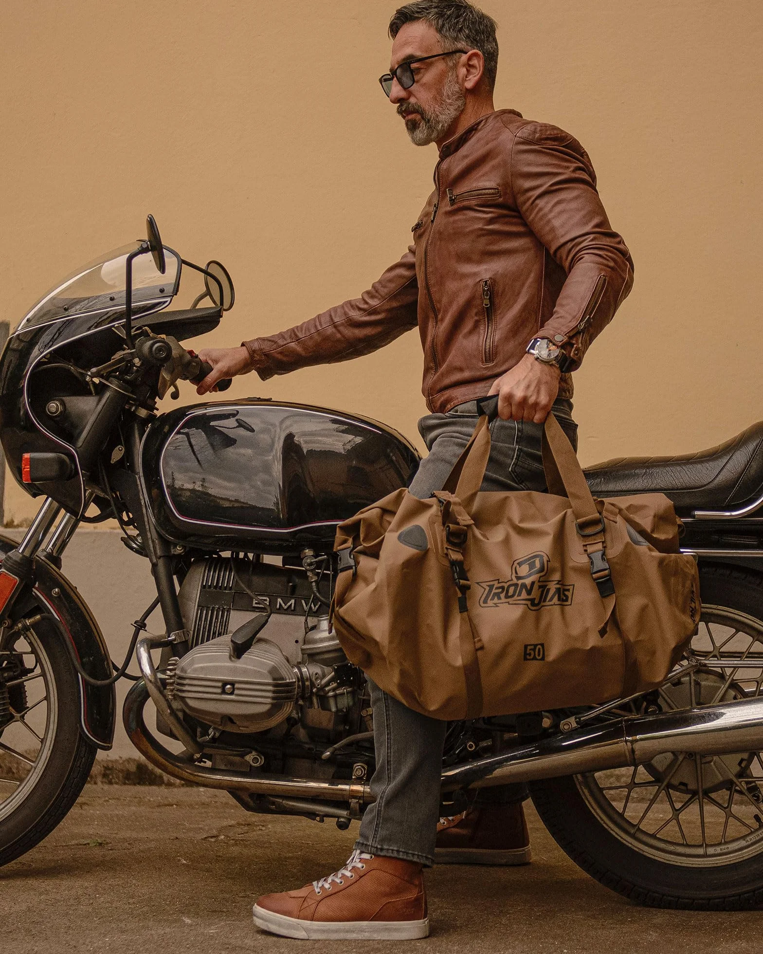 Borsa impermeabile per moto 30 L nero con chiusura arrotolabile