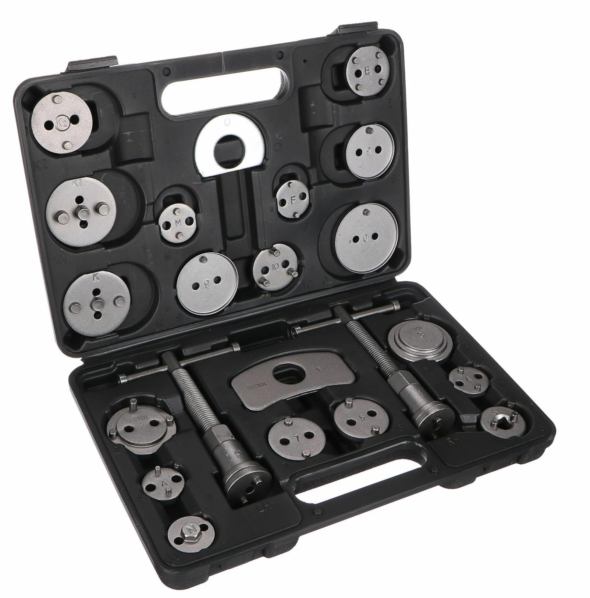 Set di Freni Meccanici Nero 22 Pezzi - Strumento per Freni a Disco con Rotazione Inversa e Compressione