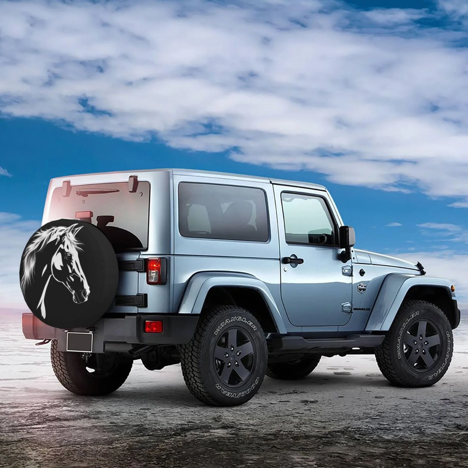 Copertura per ruota di scorta impermeabile universale 35,5 cm per camper roulotte SUV camion