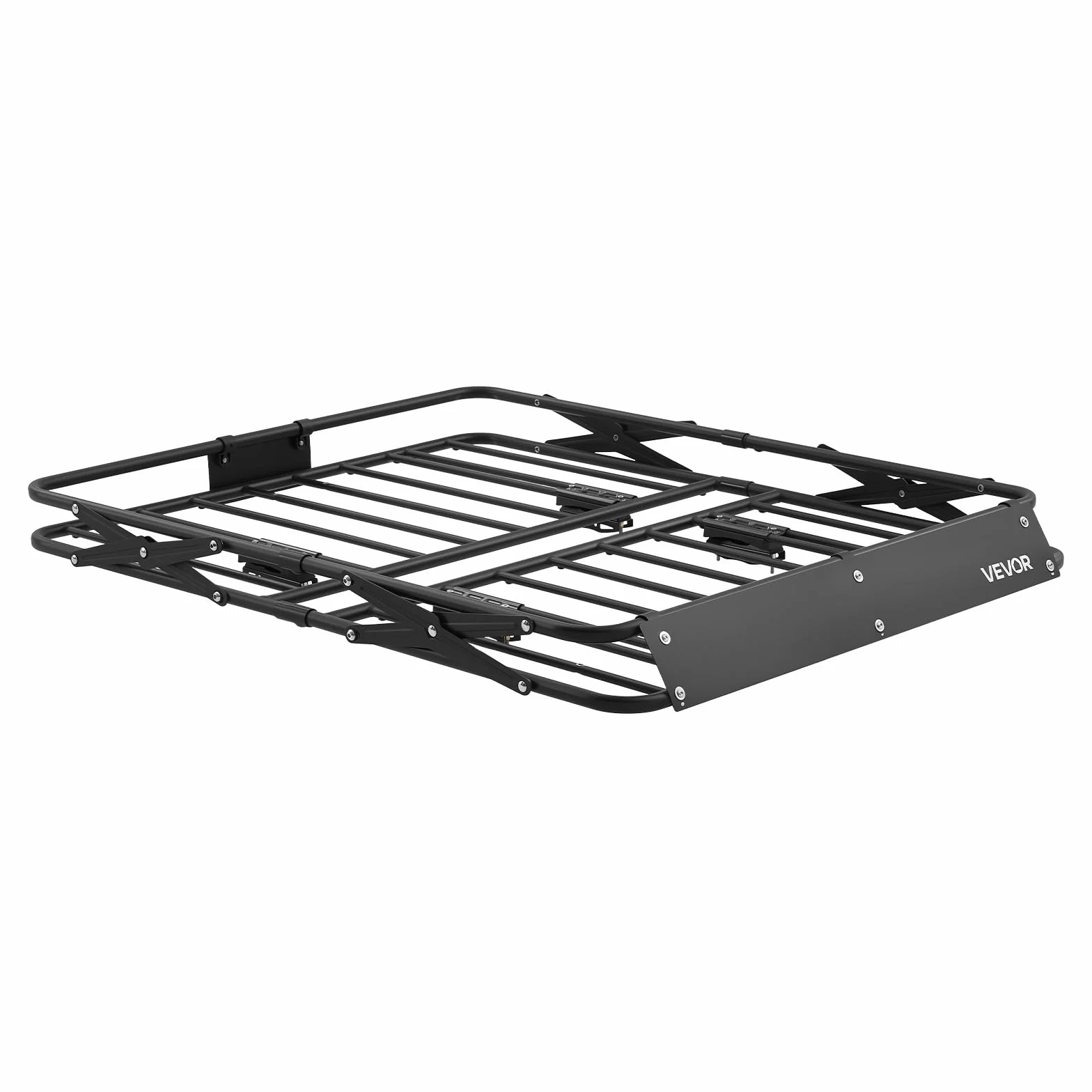 VEVOR Barra Portapacchi da Tetto per Auto, Portabagagli per Auto Telaio Pieghevole a Forma di X 1168 x 914 x 102 mm Carico 90,72 kg, Portapacchi Universale in Acciaio Legato per SUV Furgoni, Campeggio