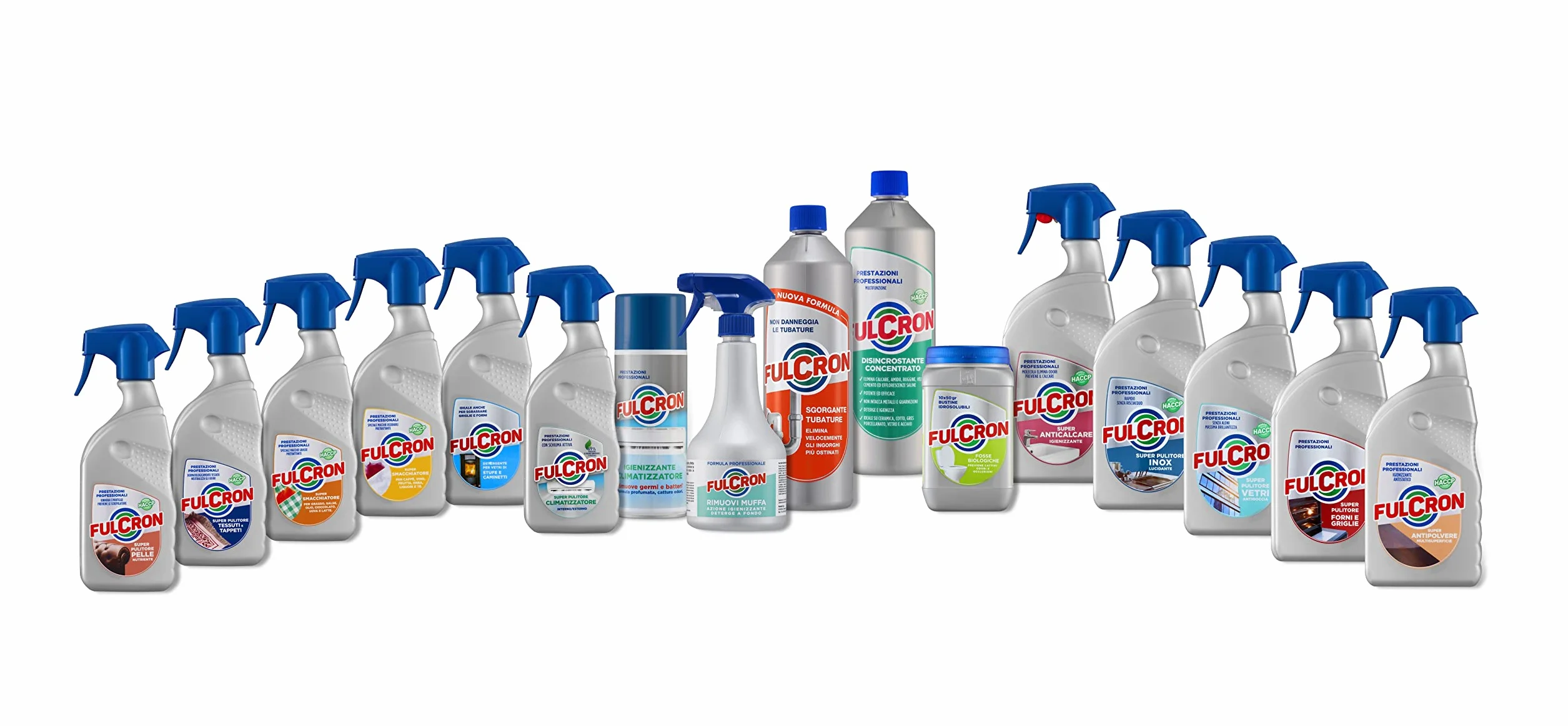 FULCRON 2564 Super Pulitore Vetri 750 ml, Detergente Vetri, Specchi, Cristalli