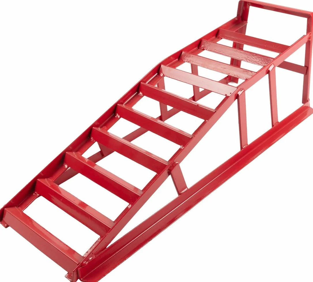 Coppia di Rampe per Carico Auto 1T - Altezza 82 cm - Ideale per Officine ed Emergenze | Robusta e Sicura
