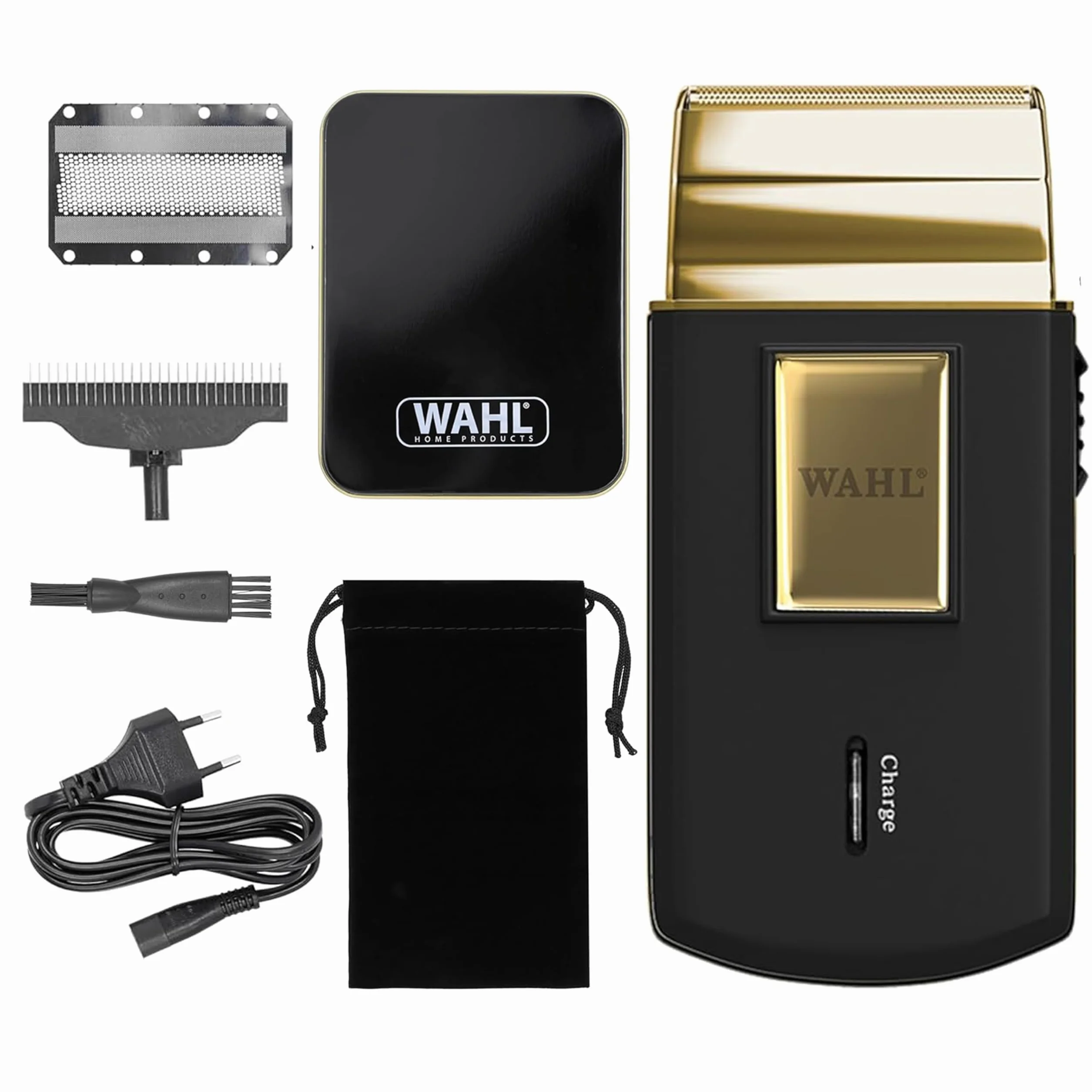 Wahl Travel Shaver Gold Edition Rasoio Elettrico Cordless Ricaricabile per Uomo