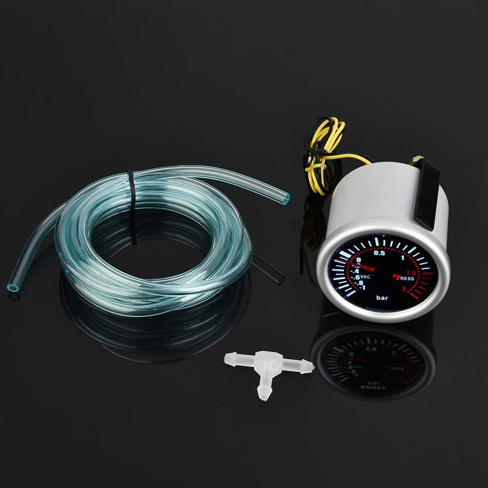 Turbo Boost Gauge, Misuratore di Turbo Boost Universale da 2"per Auto 12V LED Digital Turbo Boost PSI Gauge Meter per Automanometre pression turbo,manometre pression turbo,manometre pression turbo