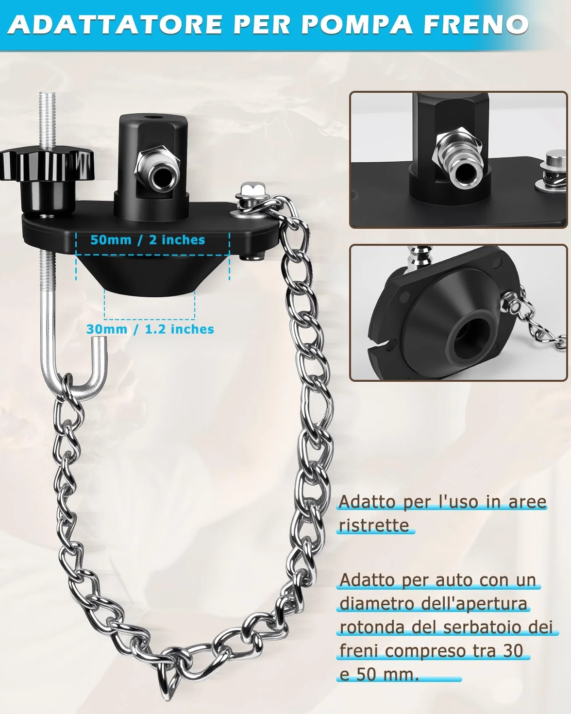 DAYUAN Spurgo freno 3L con serbatoio 1L per E20 diametro 45 mm per auto e moto