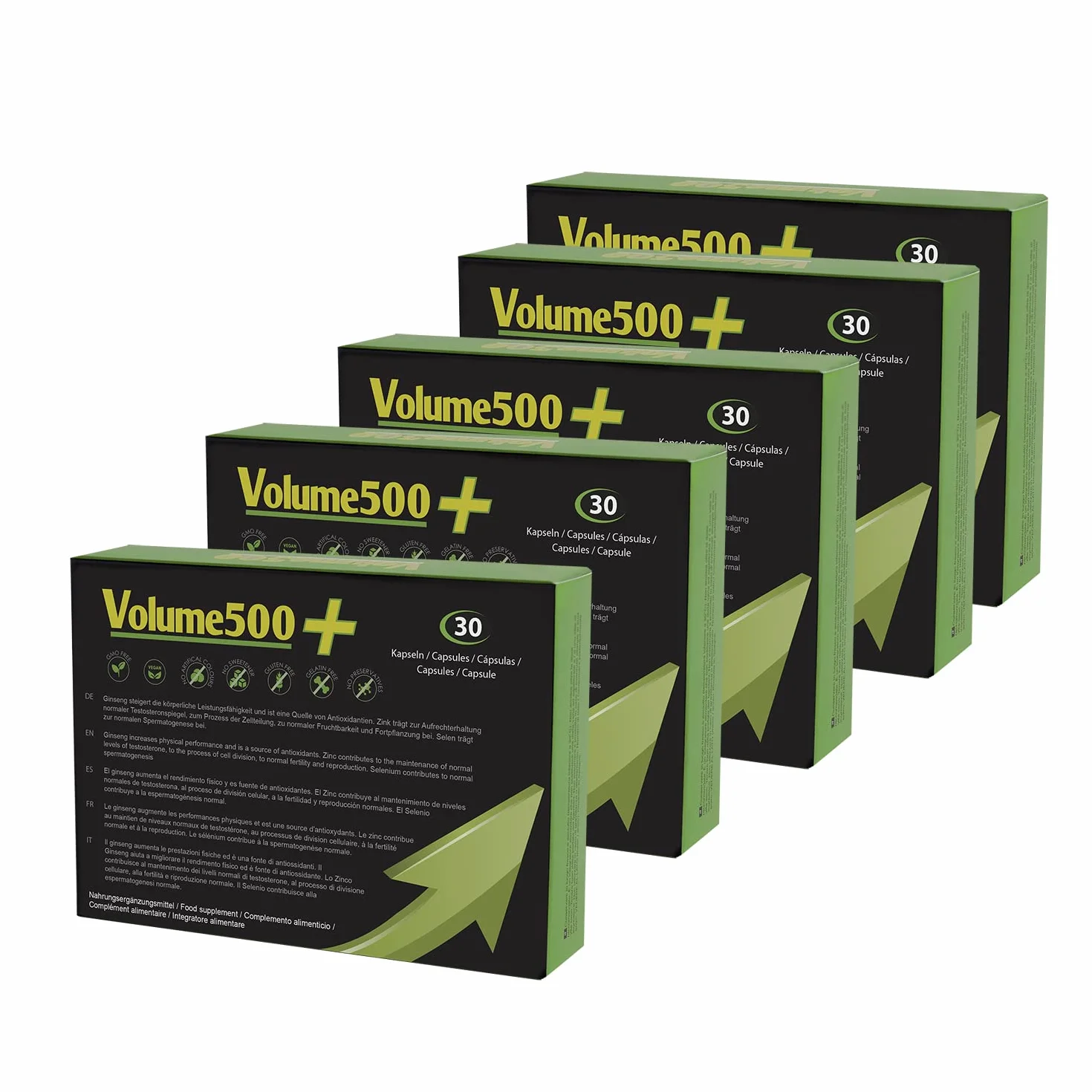 Aumento dello sperma 5 Volume500: Pillole per aumentare la quantità