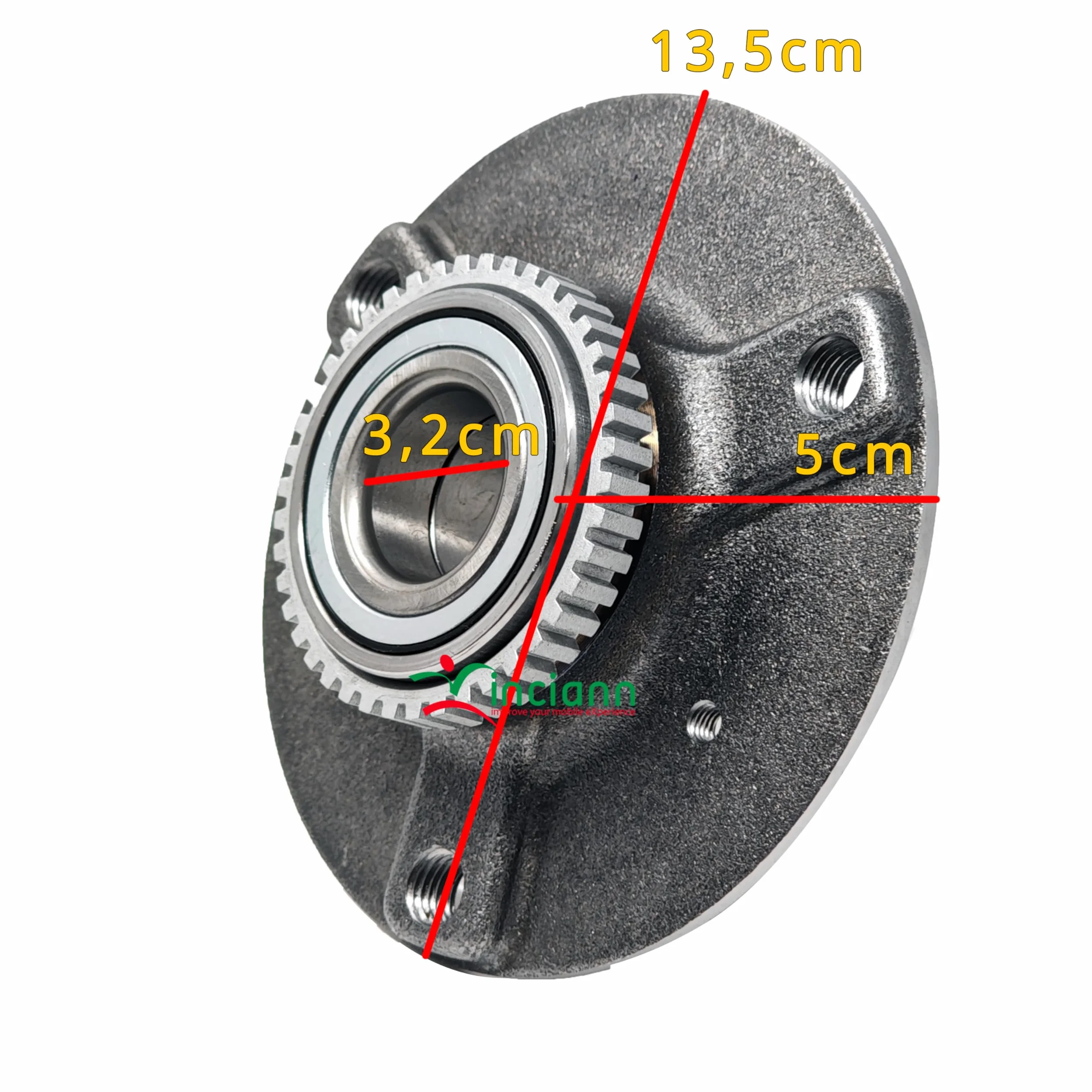 2 Mozzi cuscinetti ruote anteriori con ABS compatibile con codici 0001870V020 1870V023 adatto a Roadster 03-05 compatibile con Classe E W210 95-02 e altre