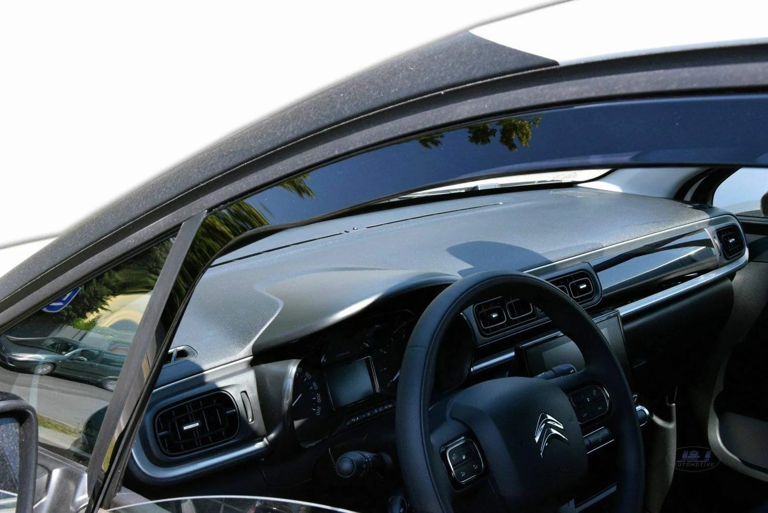 Deflettori d'Aria J&J AUTOMOTIVE per Citroen C3 2016-2023, Set da 4 Pezzi Nero Fumé