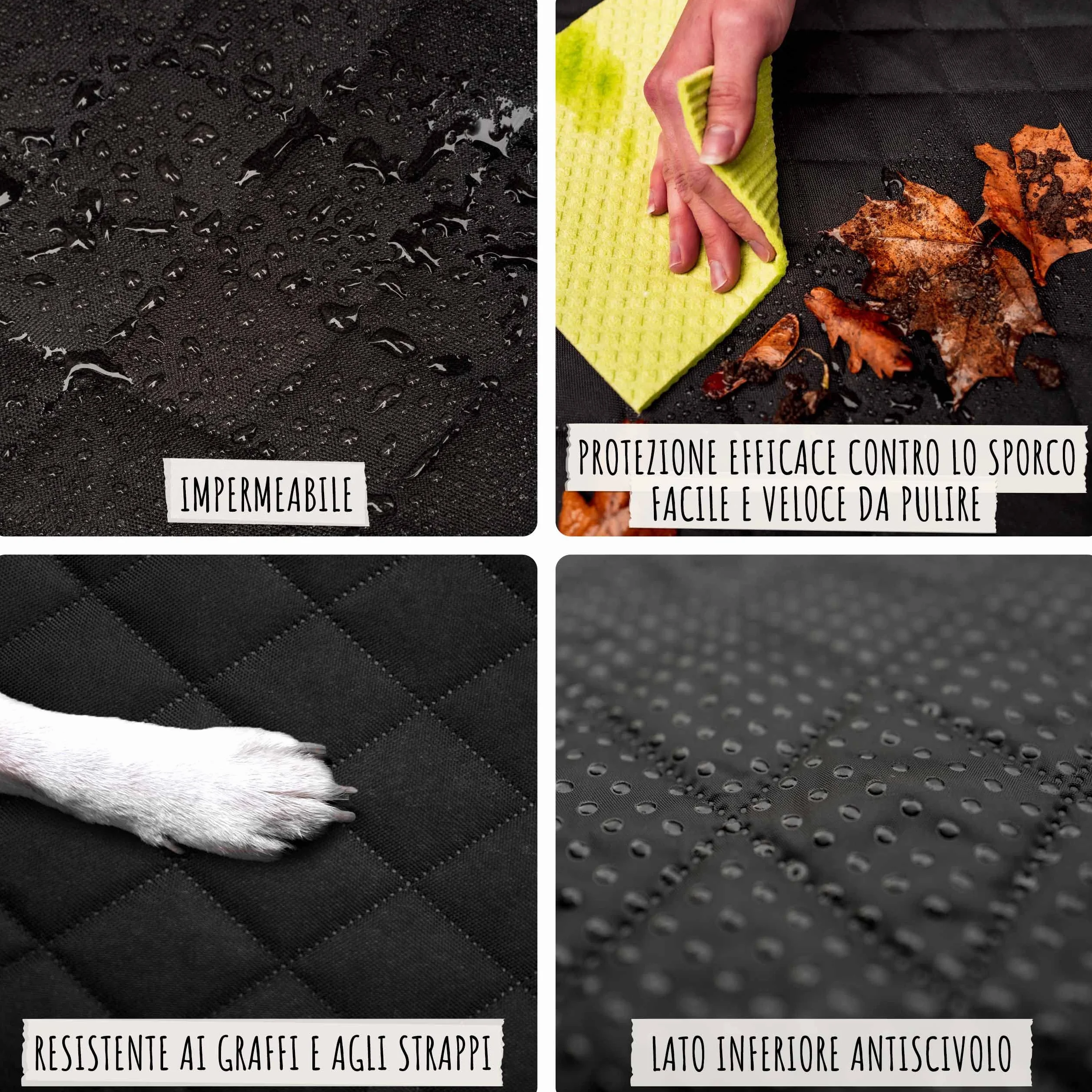 Rudelkönig Telo Auto per Cani Copertura Bagagliaio Auto Idrorepellente Rivestimento Bagagliaio per Cani Antiscivolo