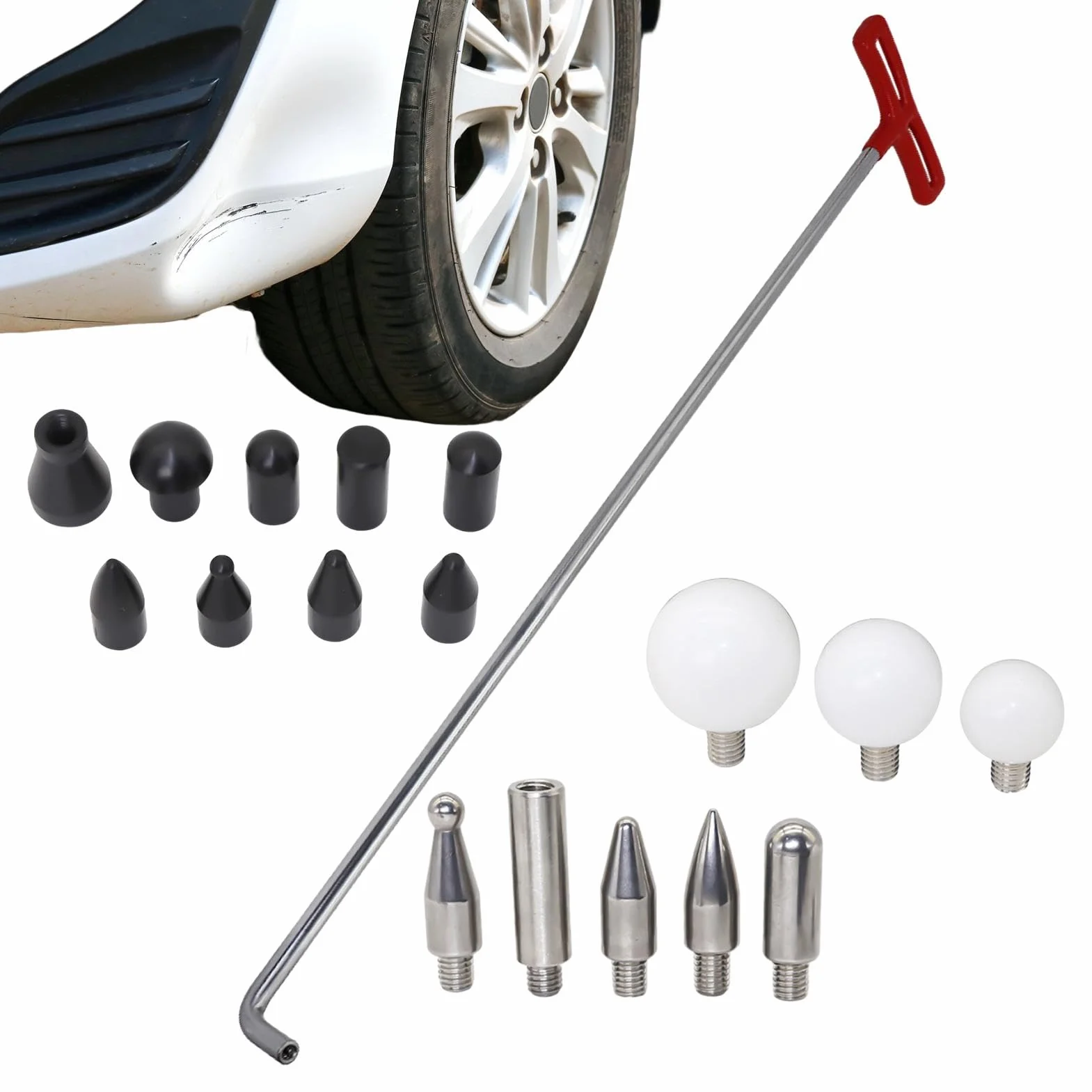 Kit di rimozione ammaccature, set estrattori per riparazione ammaccature