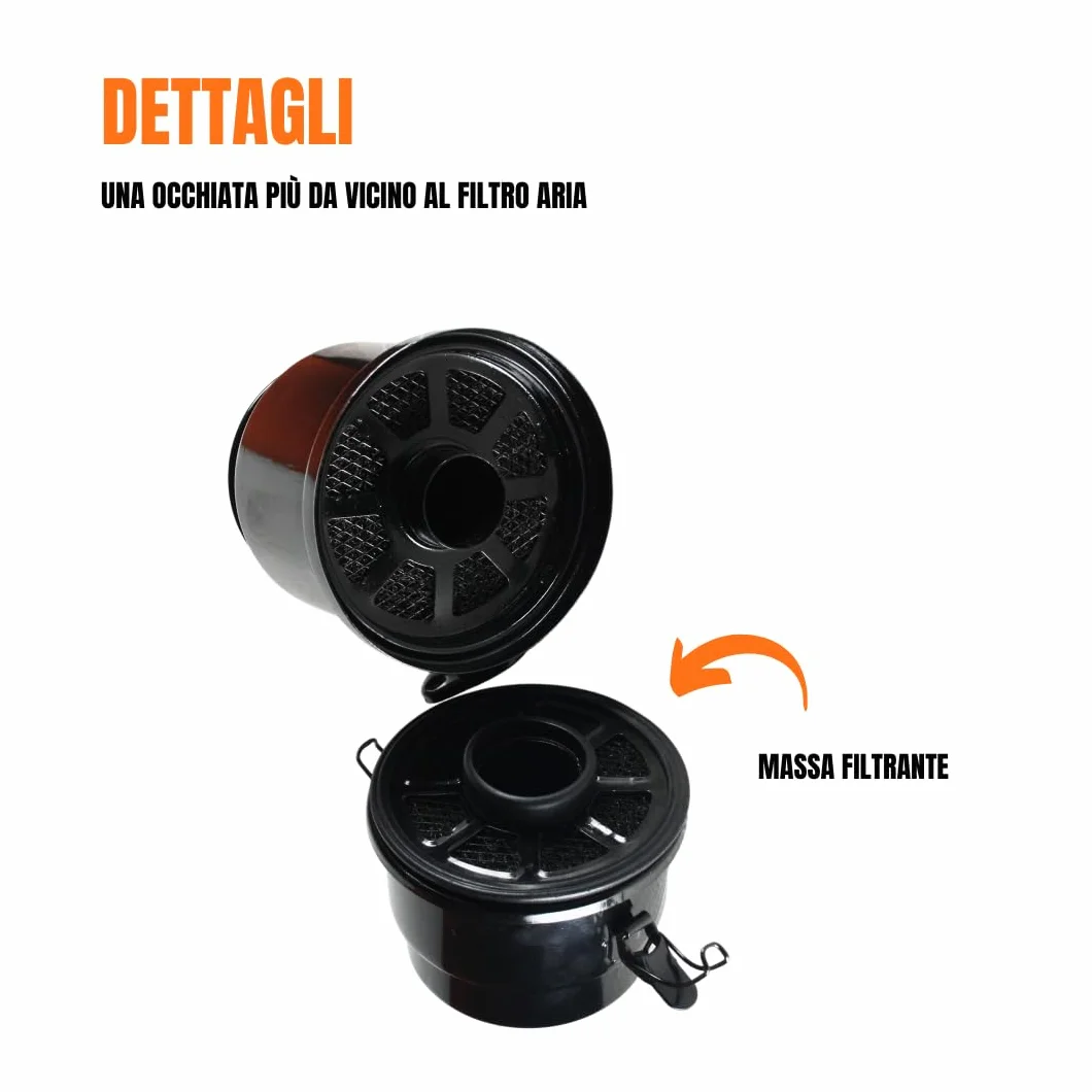 Filtro Aria Completo a Bagno d’Olio compatibile per Lombardini LDA450 LDA510 3LD510 15LD315 350 500